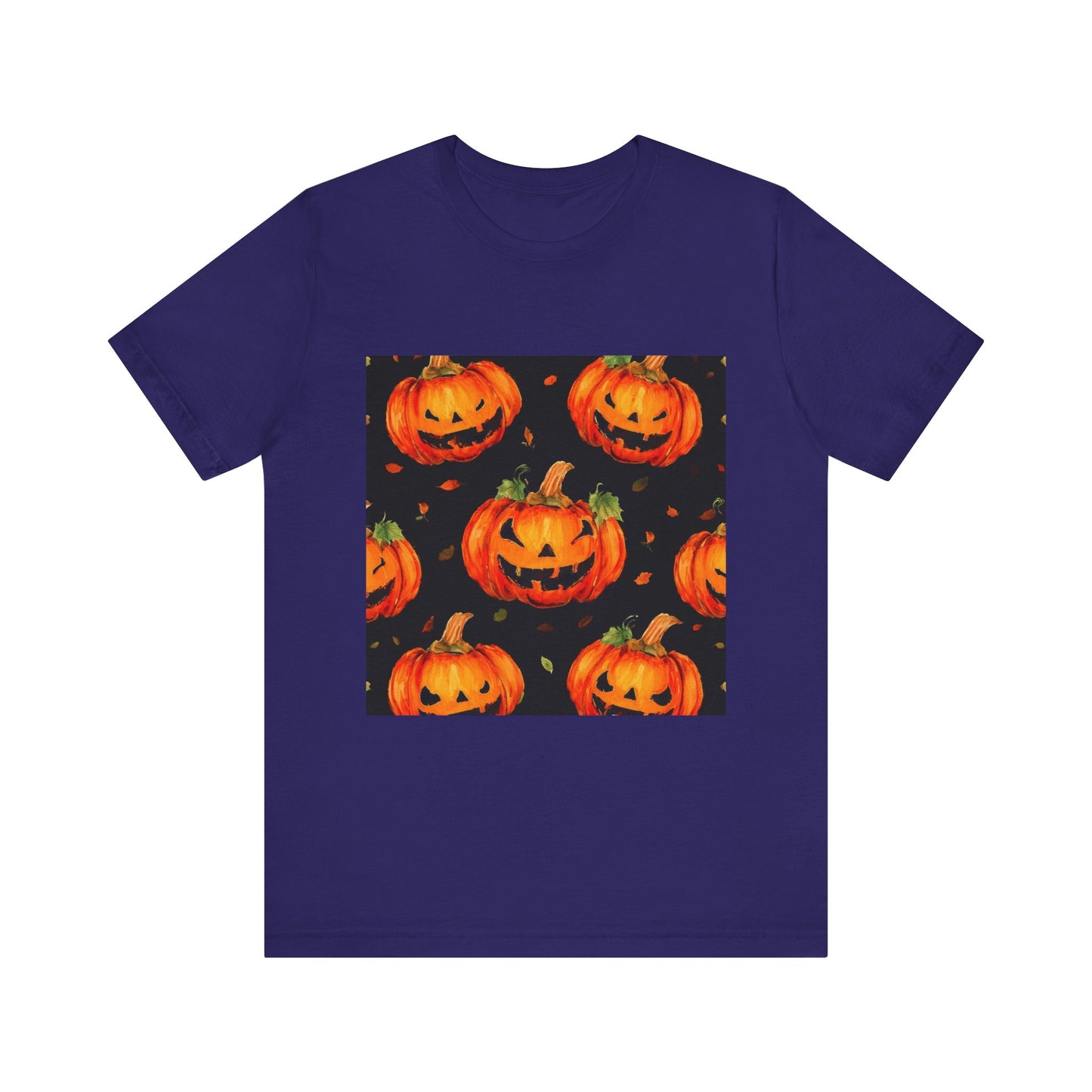 Happy Pumpkin Pattern Unisex Jersey Short Sleeve Tee