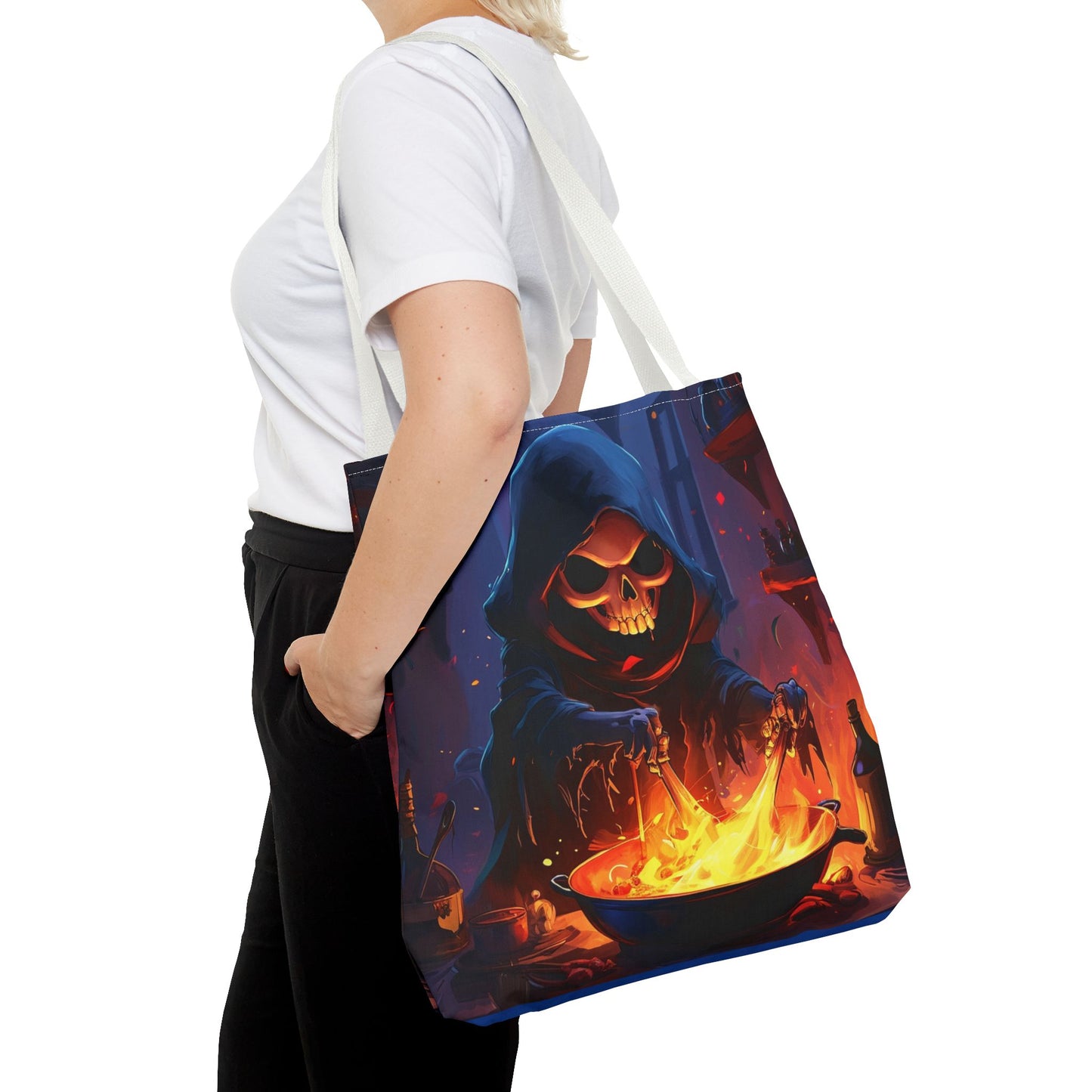 Dark Grim Reaper Cooking Tote Bag (AOP)