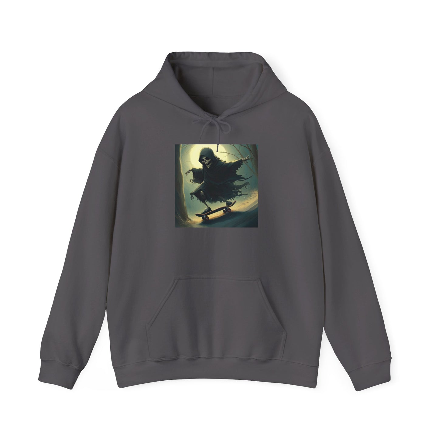 Downhill Skating Grim Reaper Unisex Heavy Blend™ Hooded Sweatshirt