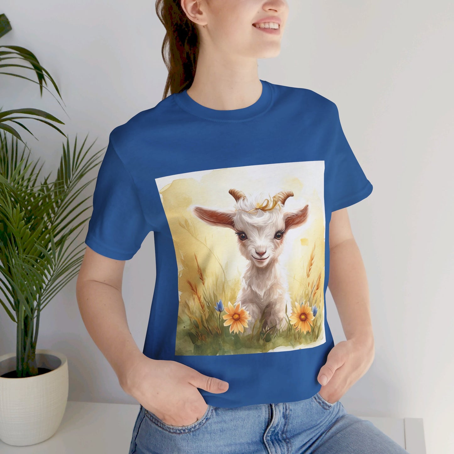 Adorable Goat Unisex Jersey Short Sleeve Tee