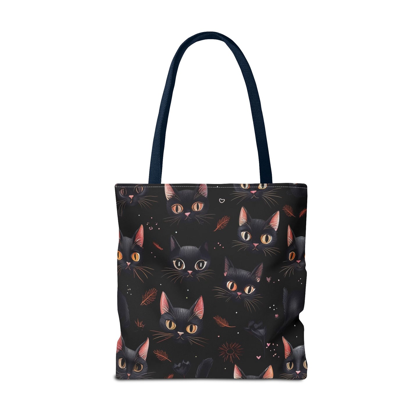 Cute Black Cat Pattern Tote Bag (AOP)