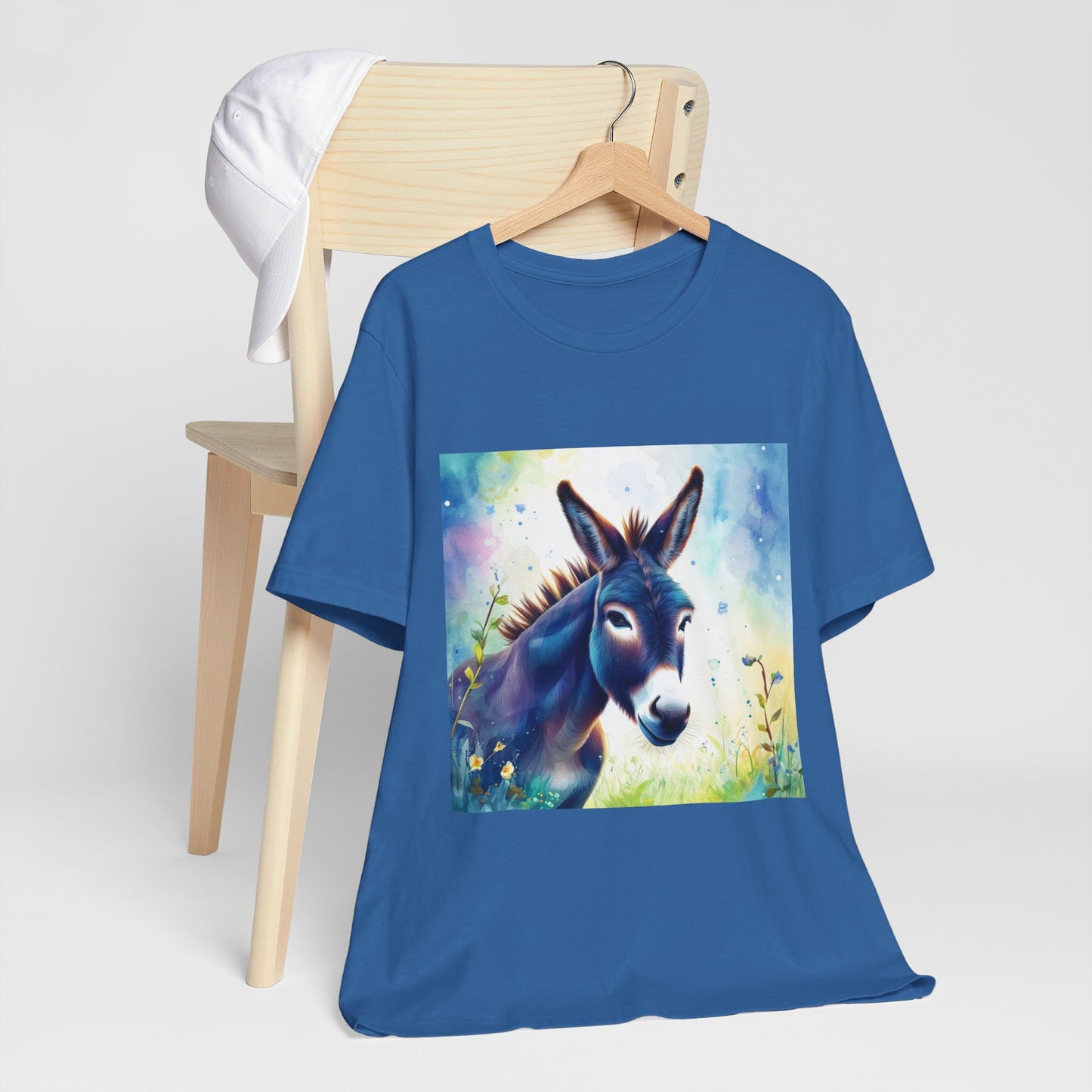 Cute Colorful Donkey Unisex Jersey Short Sleeve Tee