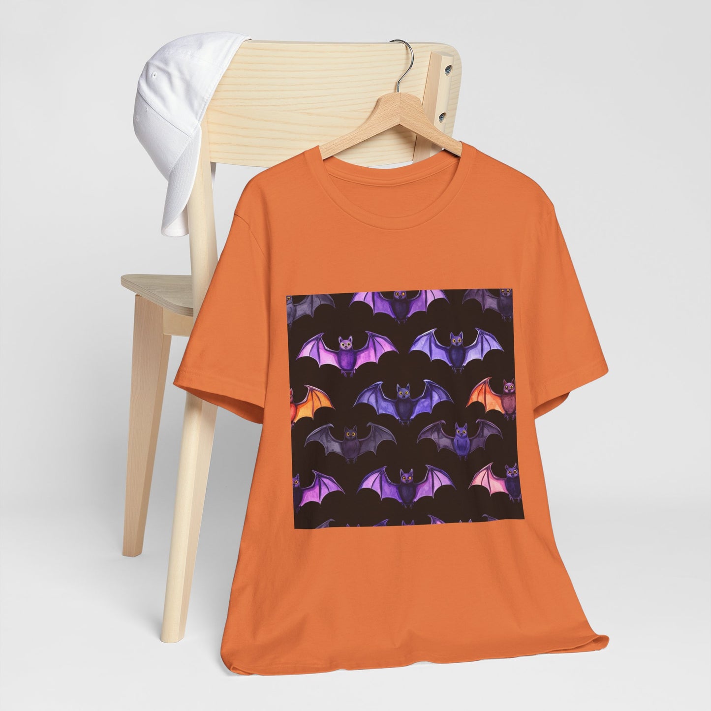 Cute Bat Pattern Unisex Jersey Short Sleeve Tee