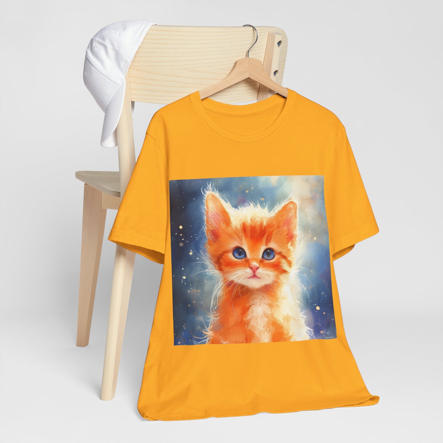 Orange Kitten Unisex Jersey Short Sleeve Tee