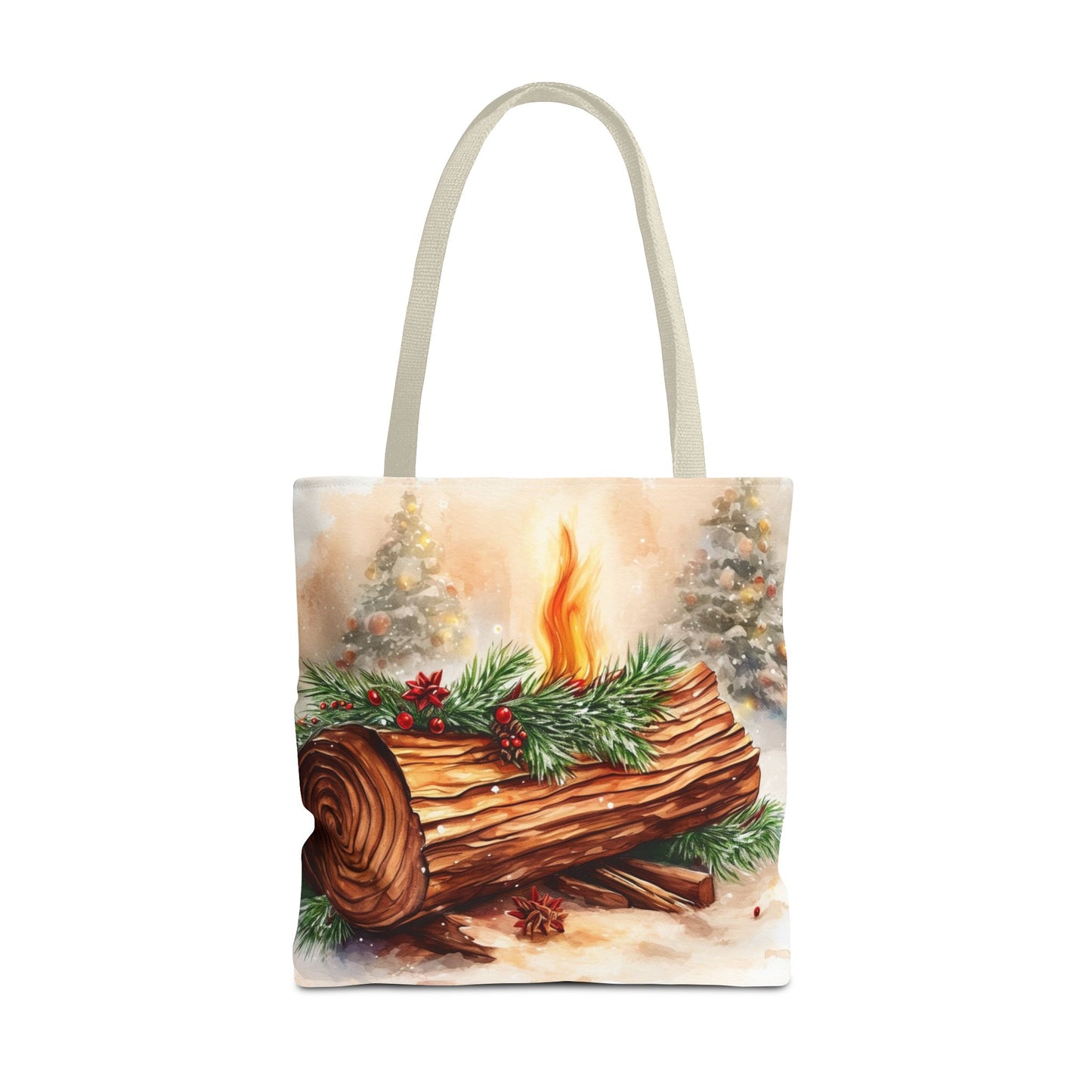 Yule Log Tote Bag (AOP)