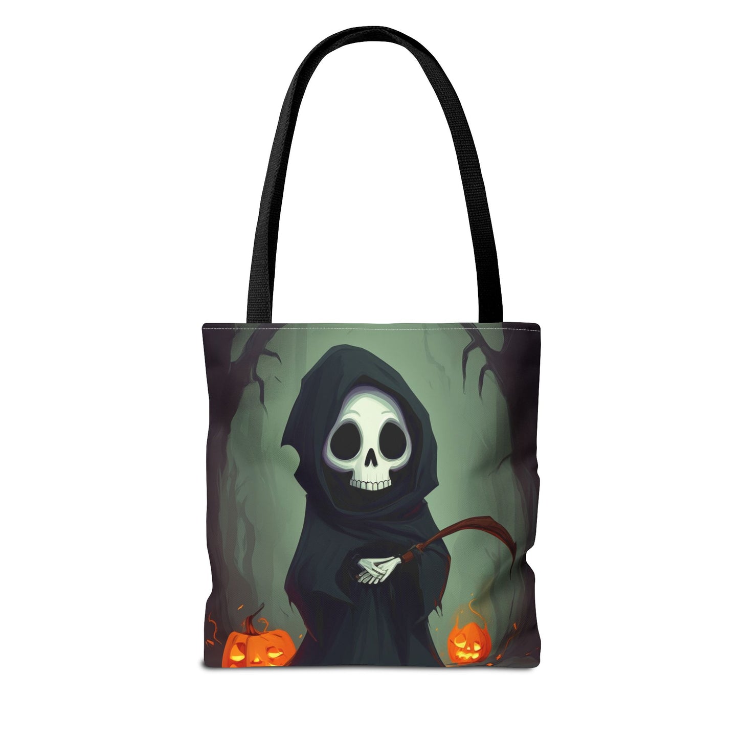 Spooky Forest Grim Reaper Tote Bag (AOP)