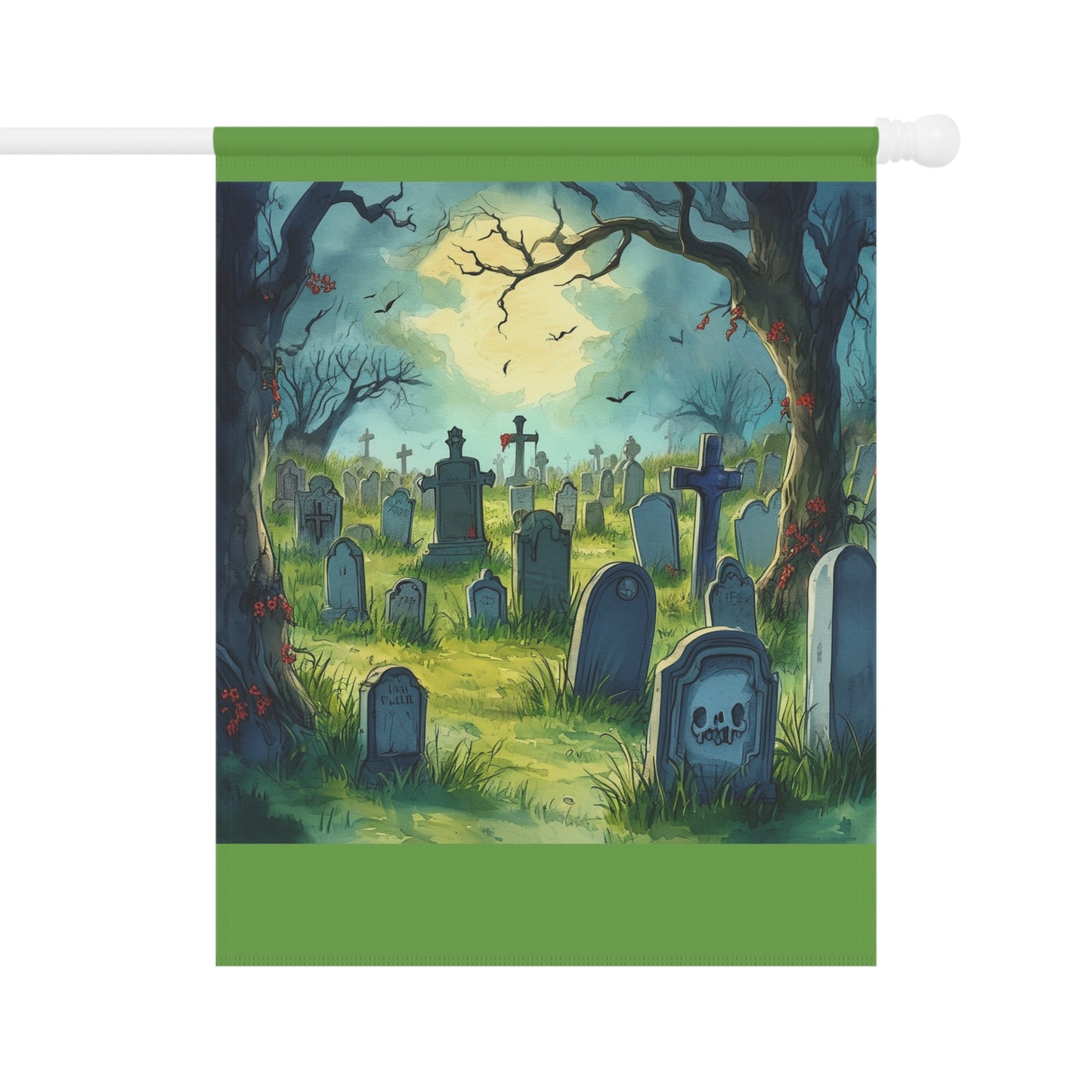 Comic Graveyard Garden & House Banner