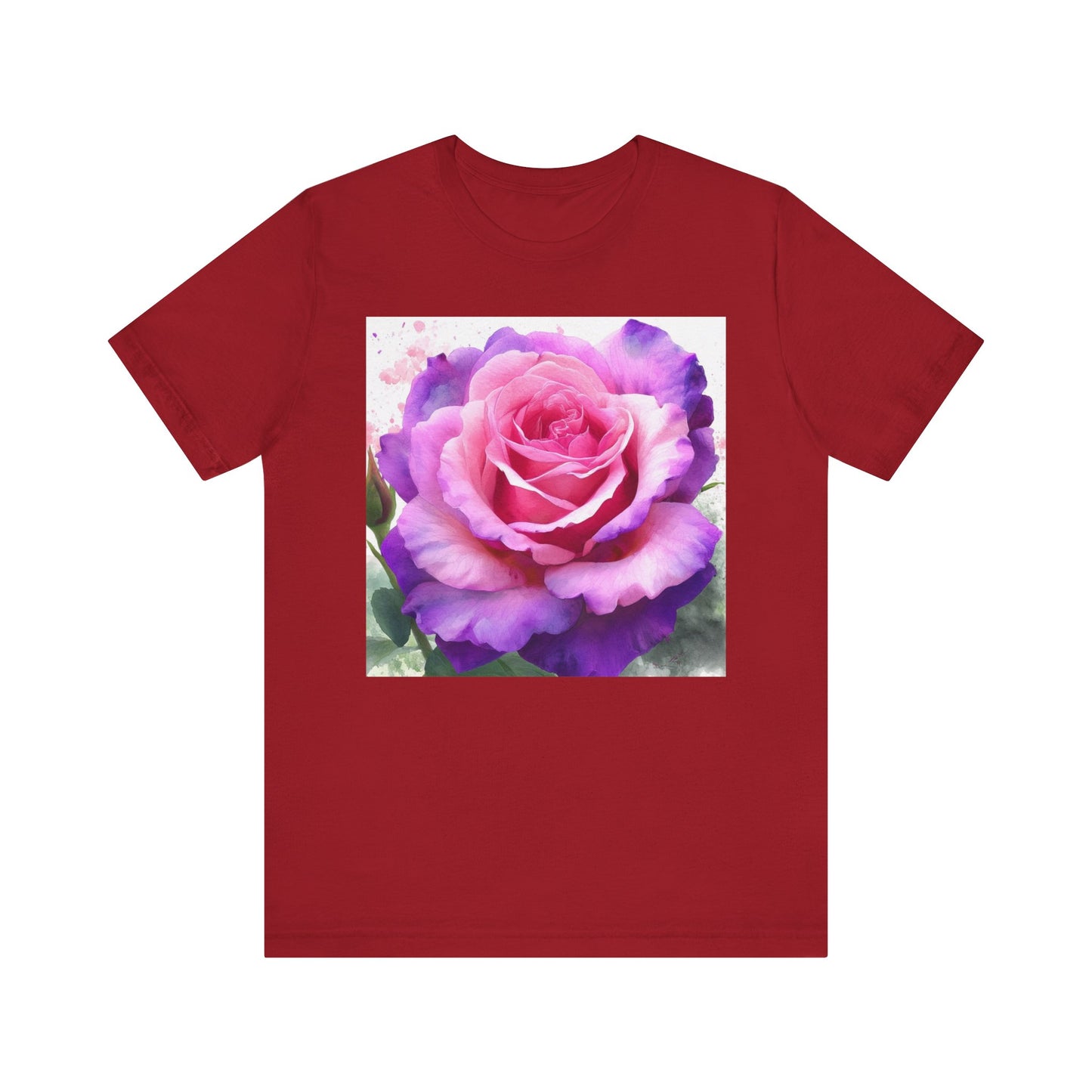 Rose Garden Unisex Jersey Tee - Vibrant Rose Design