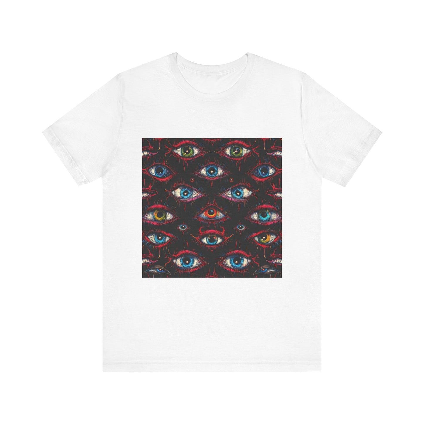 Creepy Eye Pattern Unisex Jersey Short Sleeve Tee