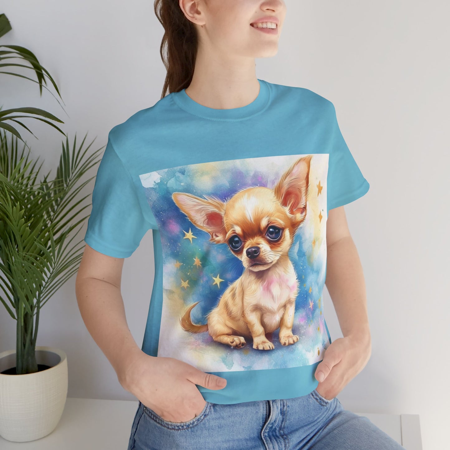 Cute Chihuahua Unisex Jersey Short Sleeve Tee