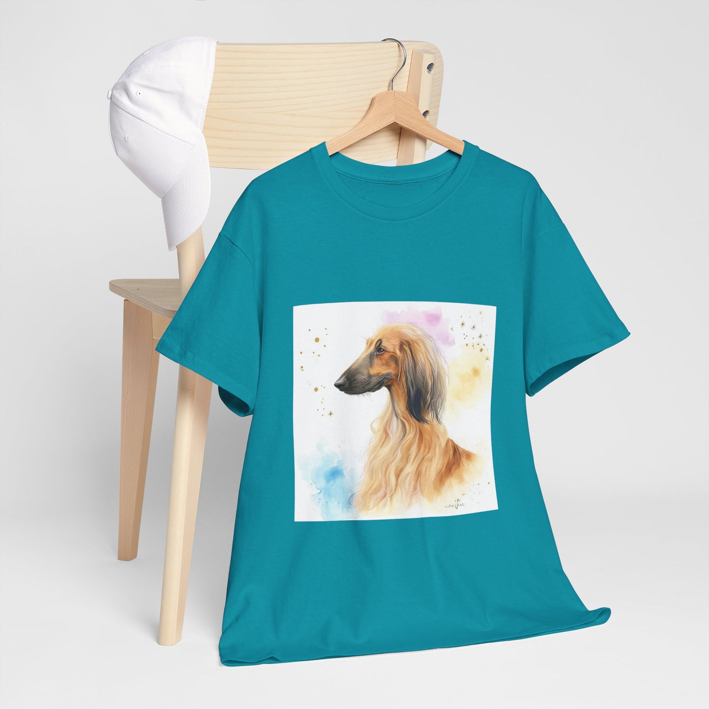 Afghan Hound Puppy Unisex Heavy Cotton Tee