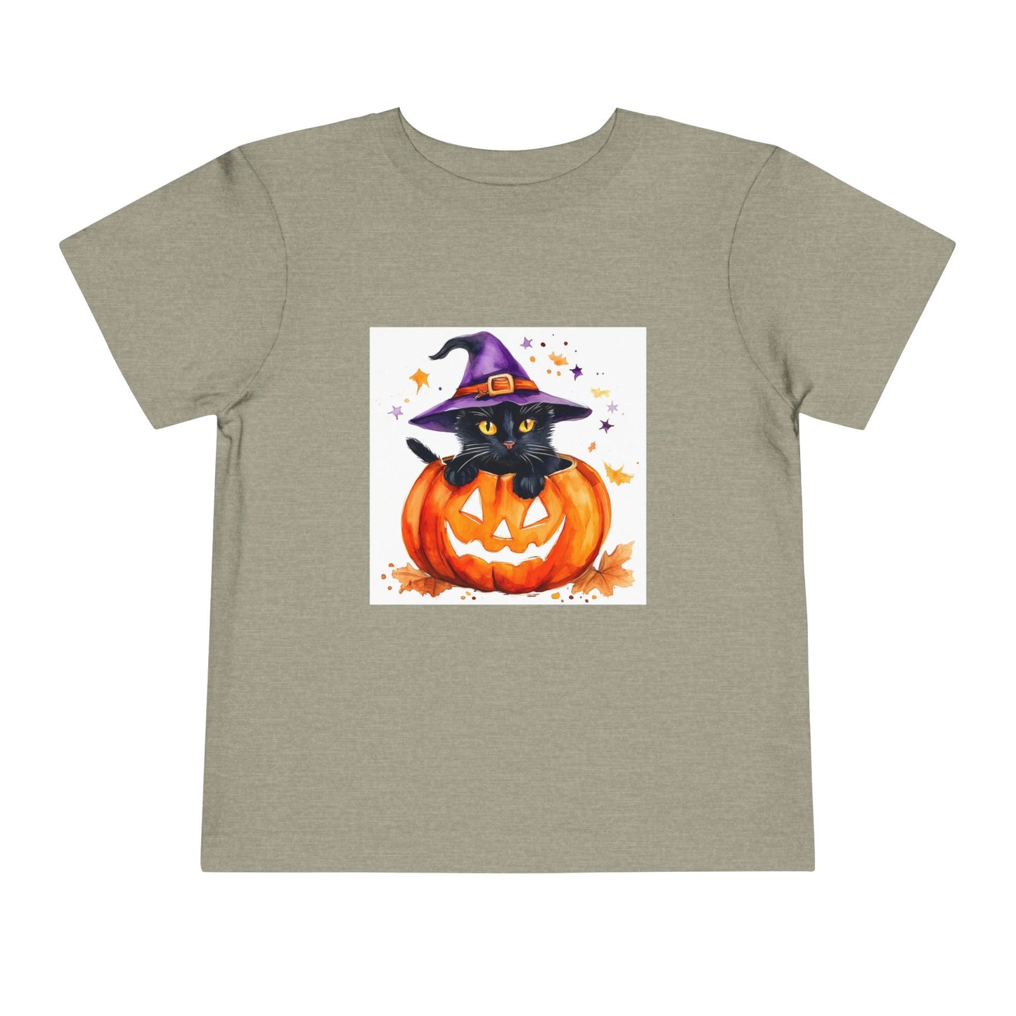 Cute Halloween Cat Toddler Short Sleeve Tee