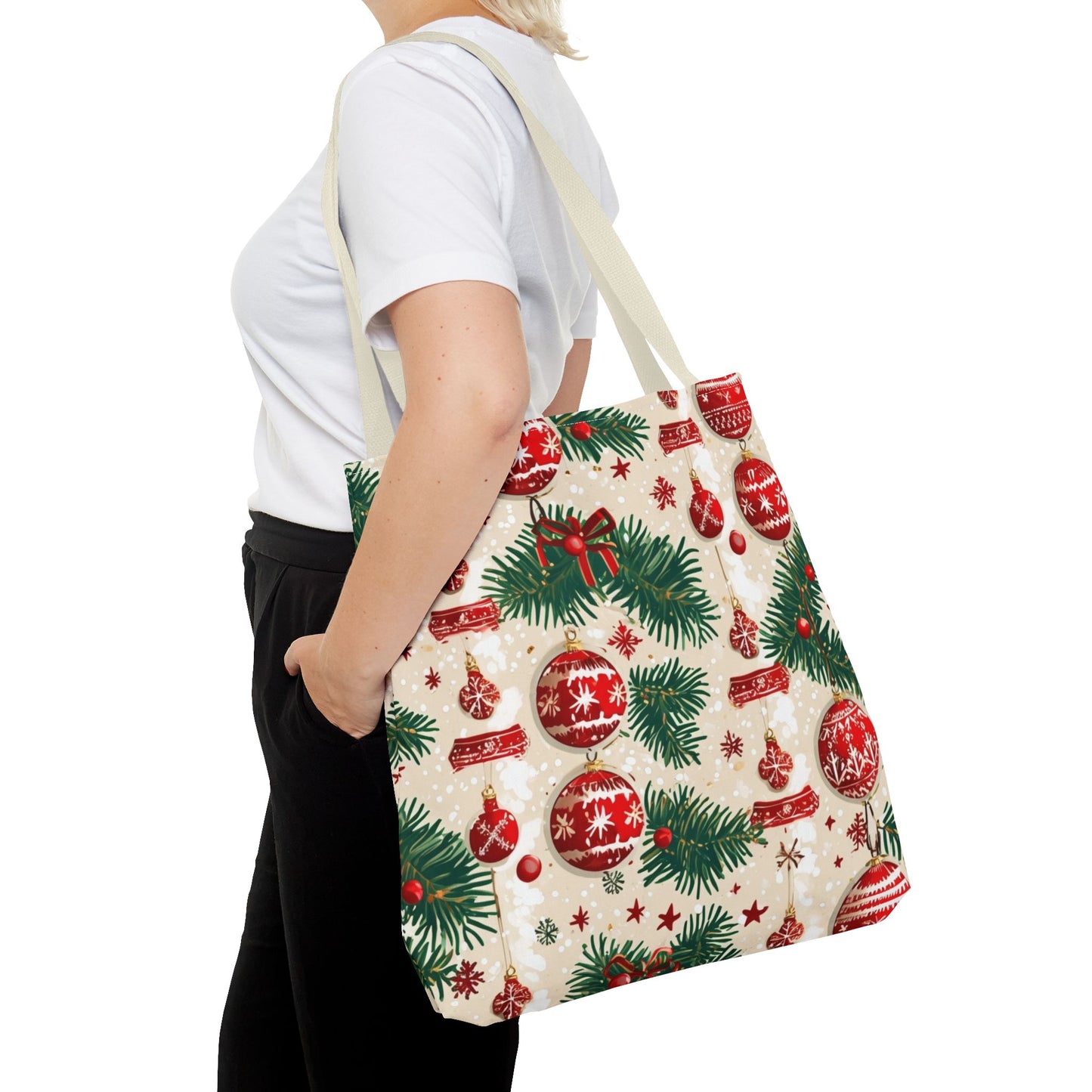 Garland Ornament Pattern Tote Bag (AOP)