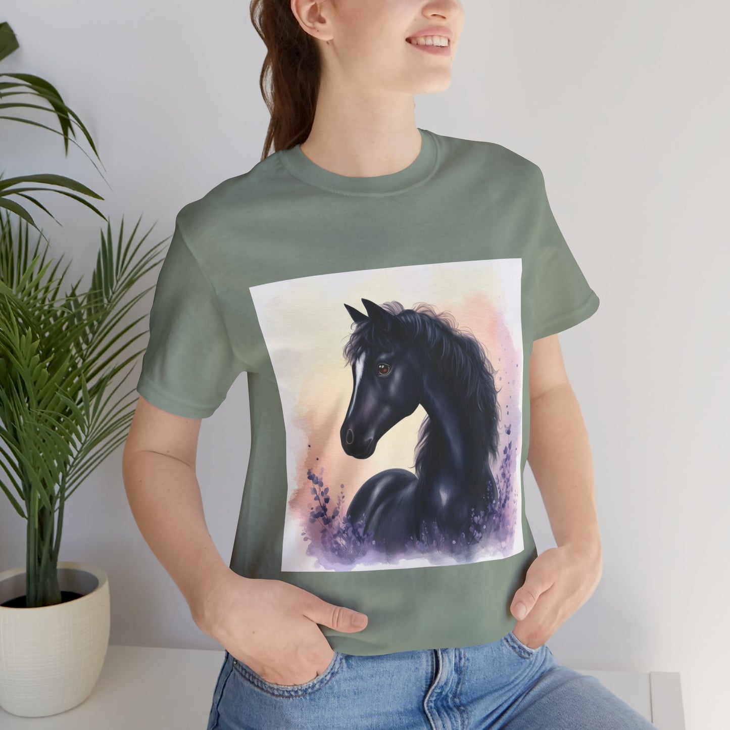 Baby Black Horse Unisex Jersey Short Sleeve Tee