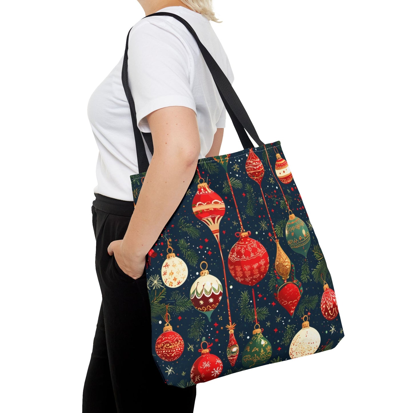 Dark Ornament Pattern Tote Bag (AOP)