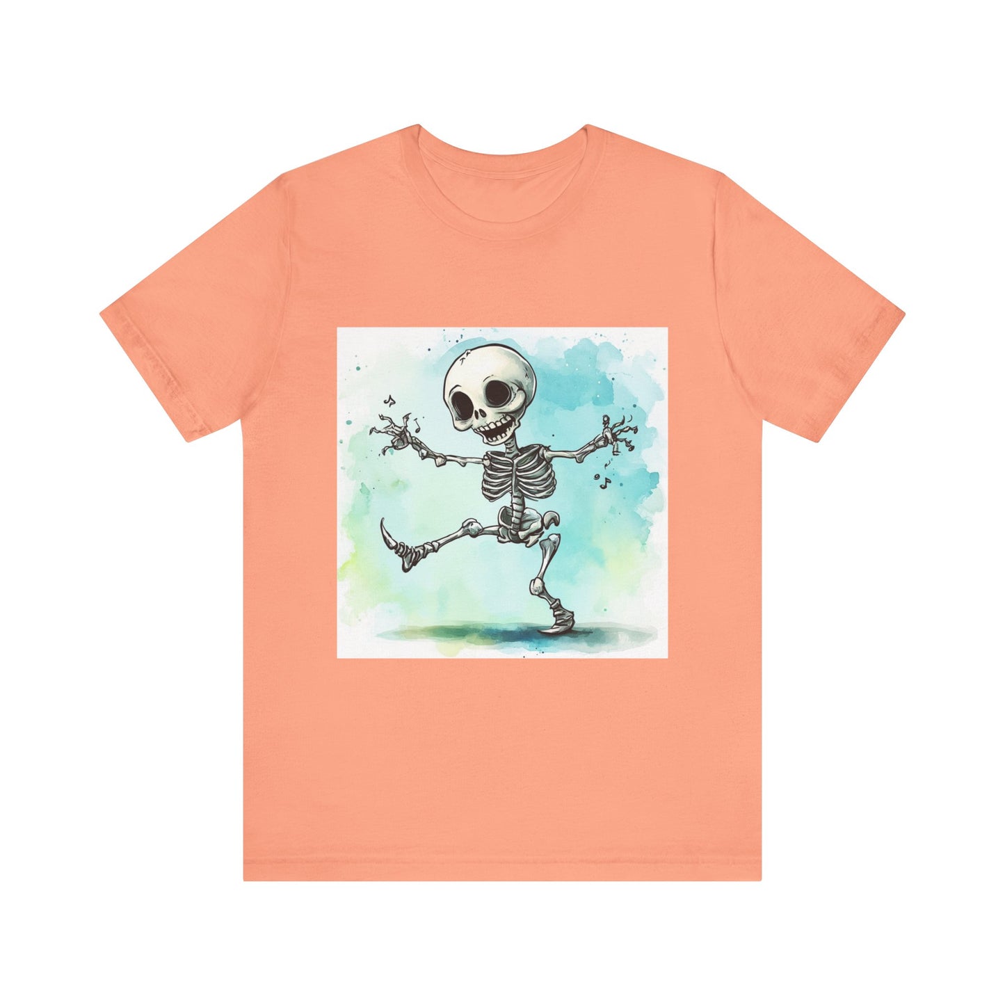 Happy Cute Skeleton Unisex Jersey Short Sleeve Tee