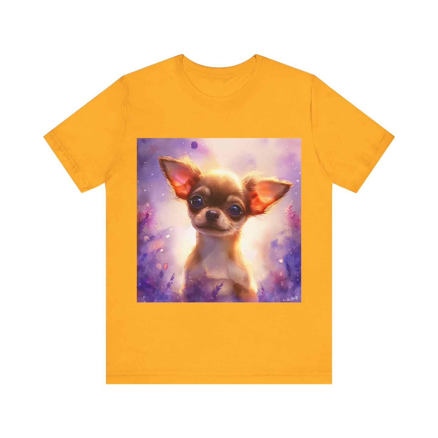 Galaxy Chihuahua Unisex Jersey Short Sleeve Tee