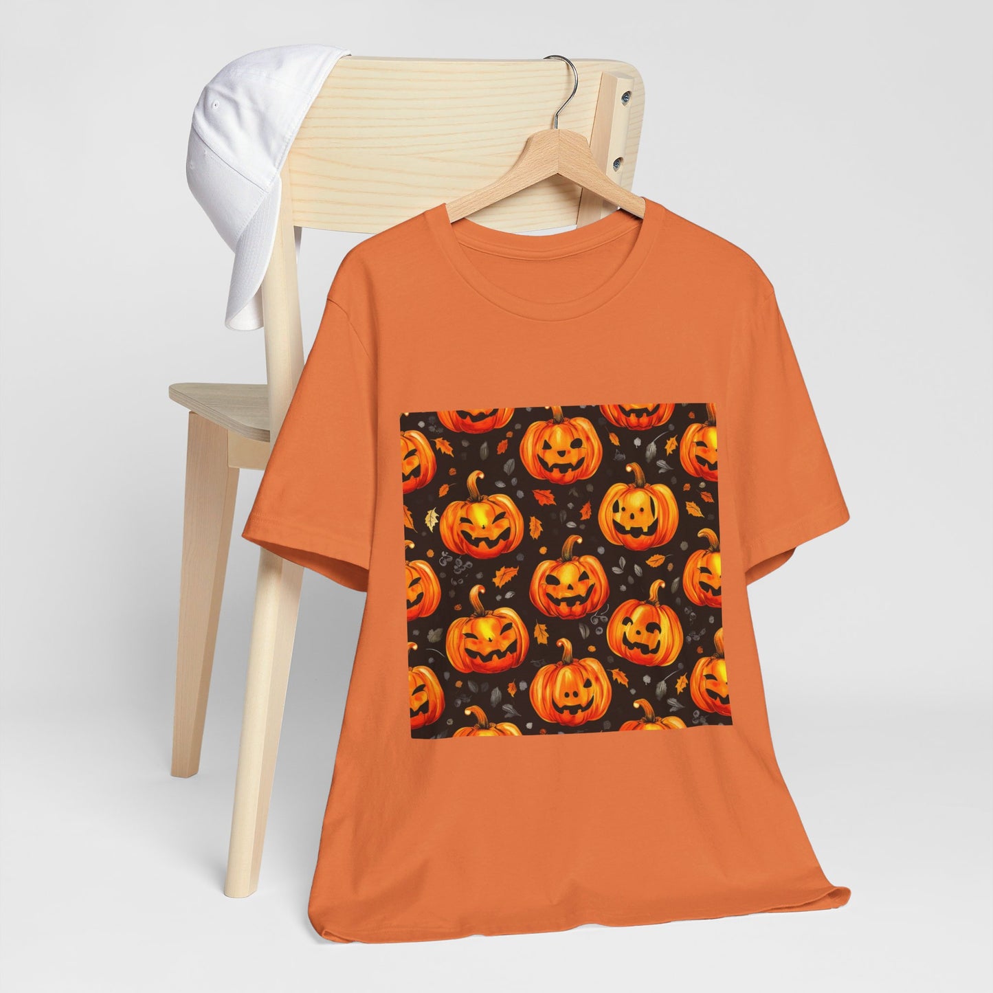 Cute Pumpkin Pattern Unisex Jersey Short Sleeve Tee