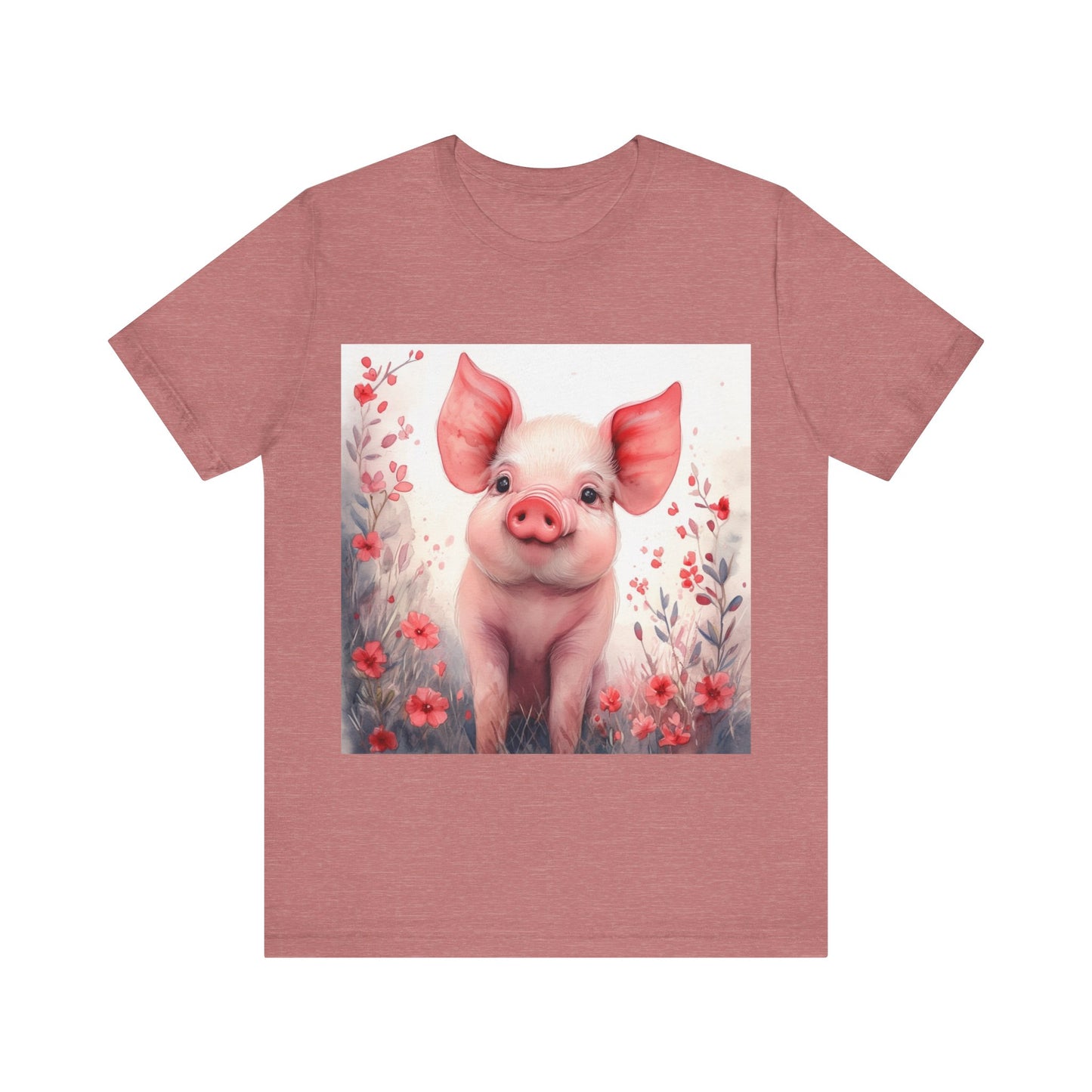 Cute Piglet Unisex Jersey Short Sleeve Tee