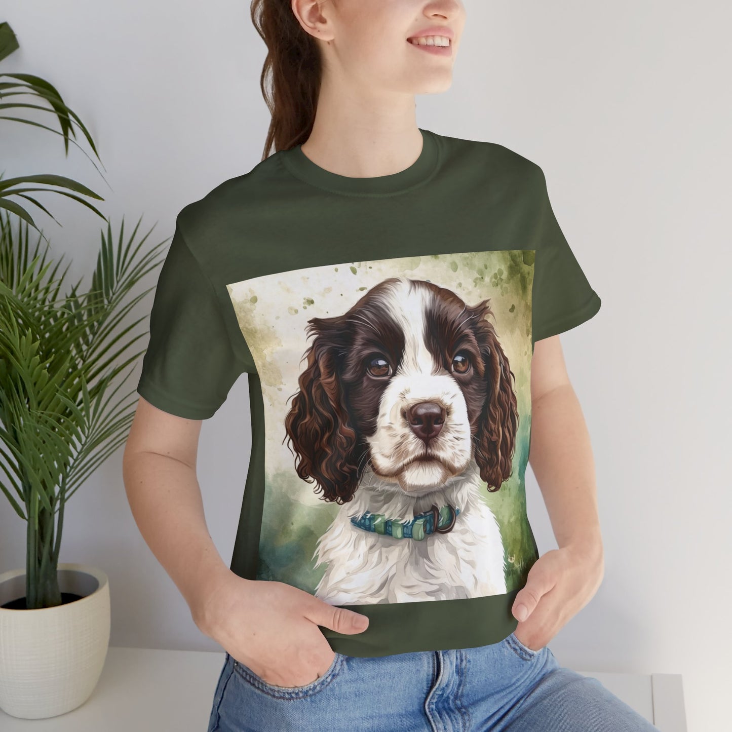 Springer Spaniel Unisex Jersey Short Sleeve Tee