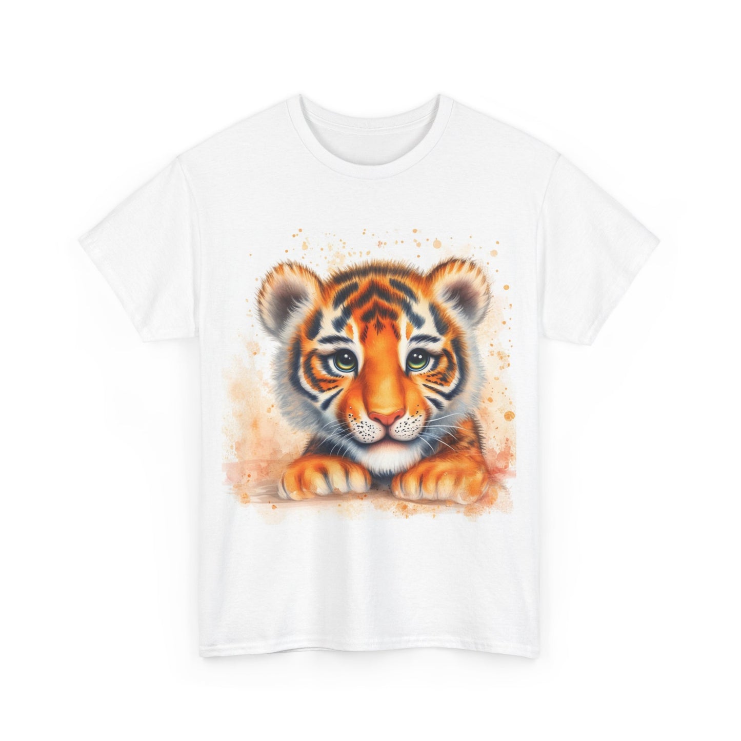 Cute Tiger Unisex Heavy Cotton Tee