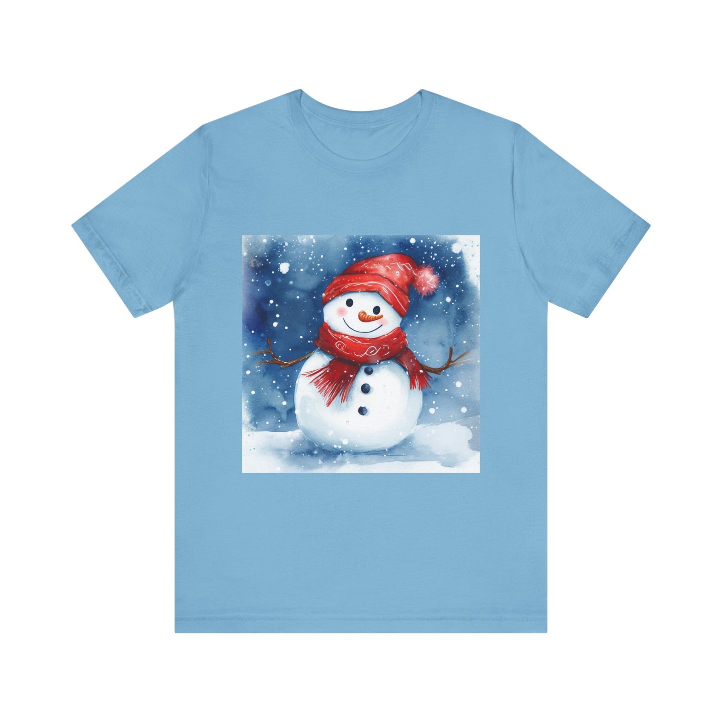 Adorable Snowman Unisex Jersey Short Sleeve Tee