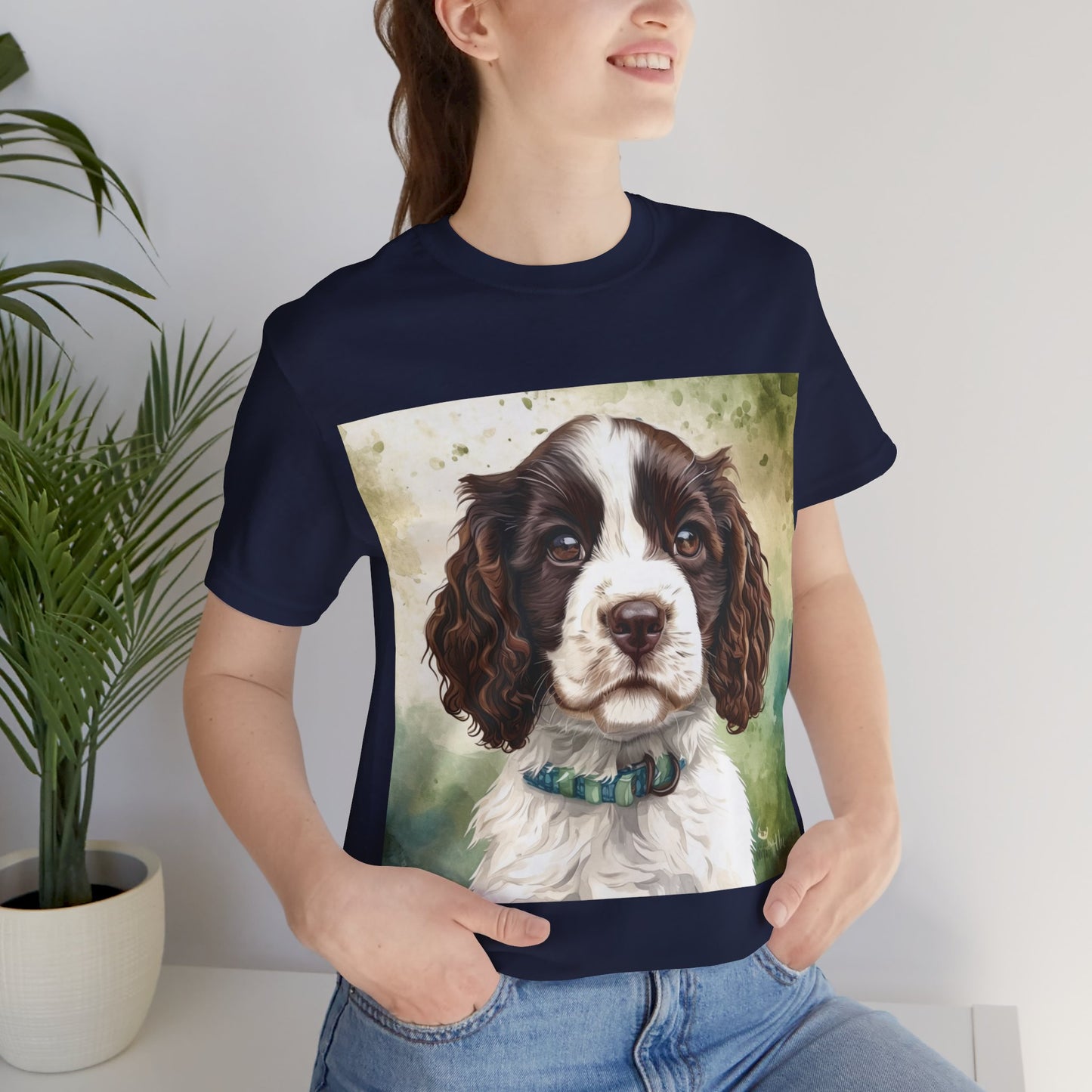 Springer Spaniel Unisex Jersey Short Sleeve Tee