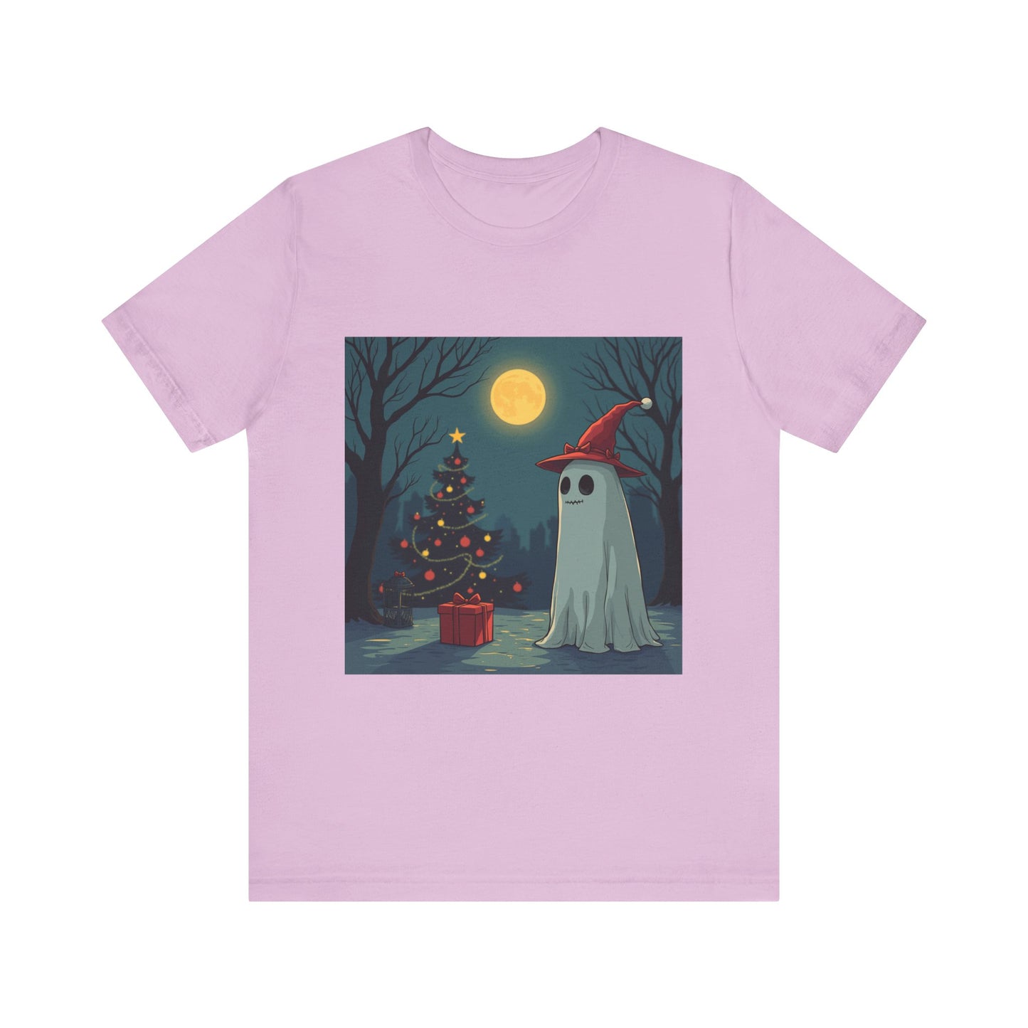 Comic Holiday Ghost Unisex Jersey Tee