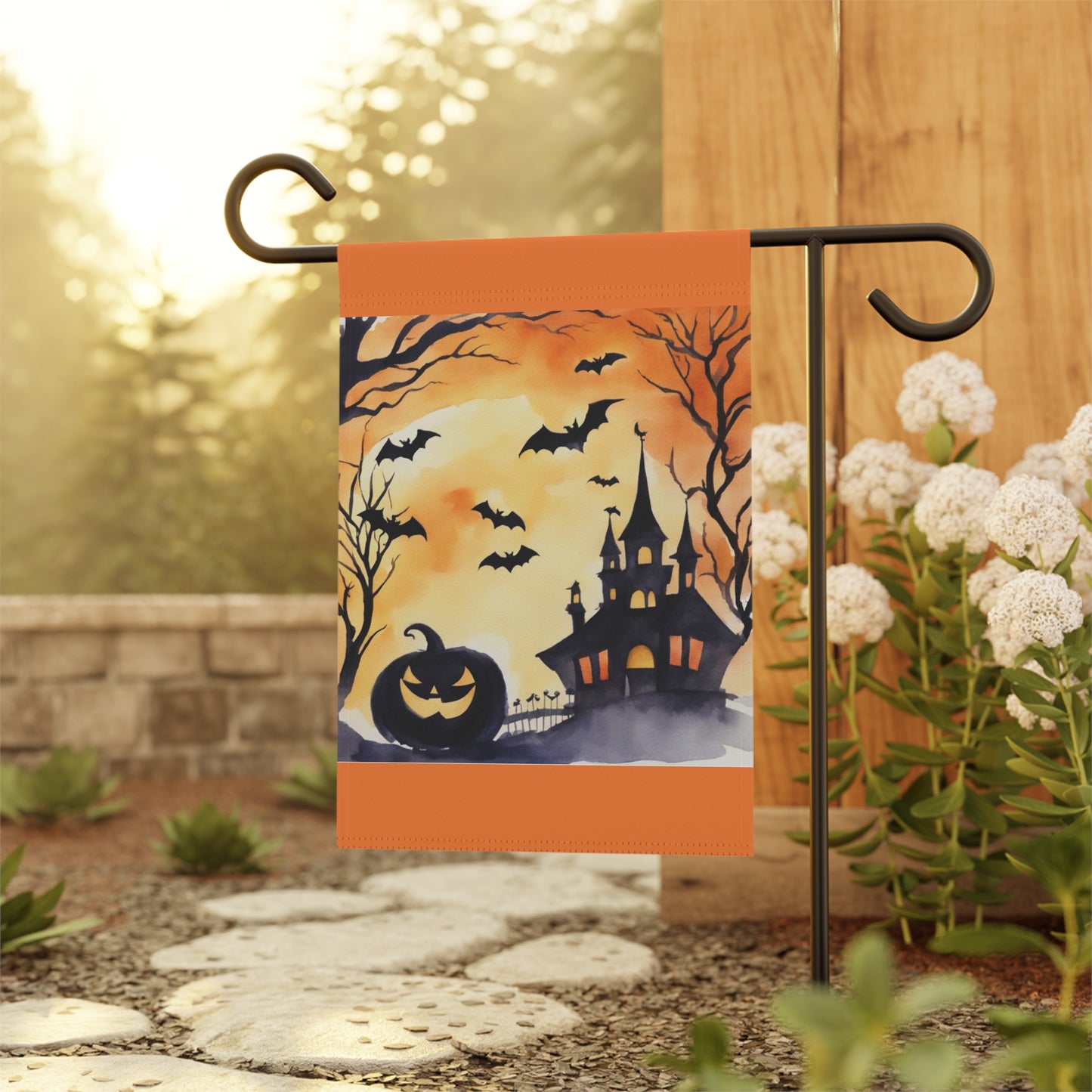 Halloween Haunted House Garden & House Banner