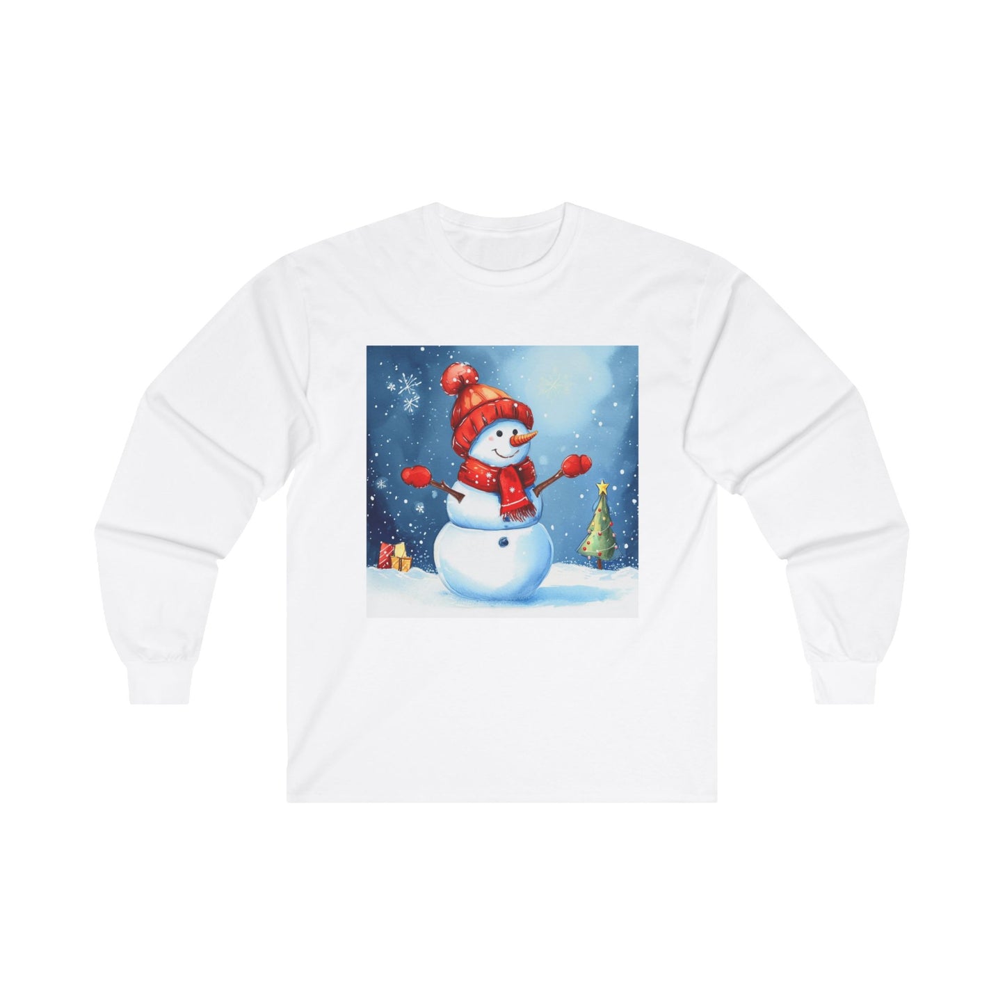 Cozy Snowman Unisex Ultra Cotton Long Sleeve Tee