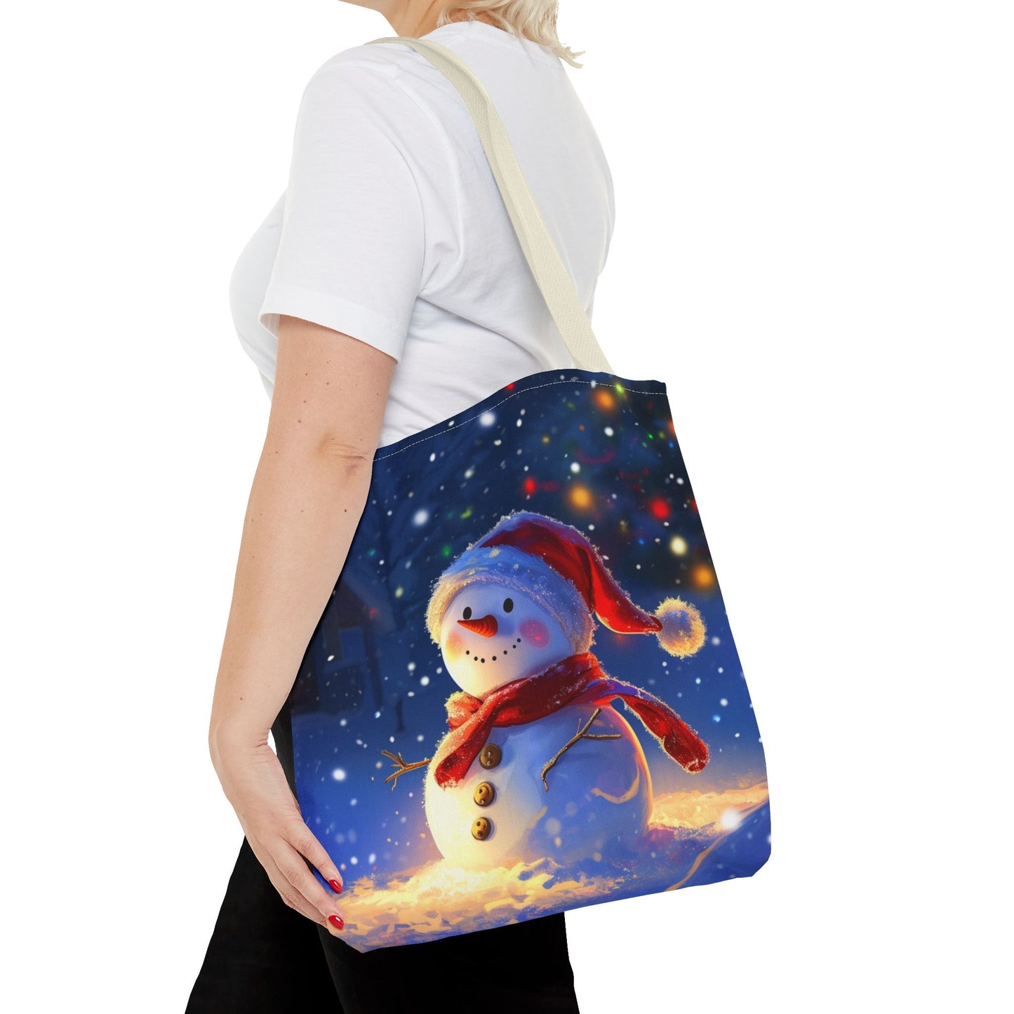 Cute Snowman Tote Bag (AOP)