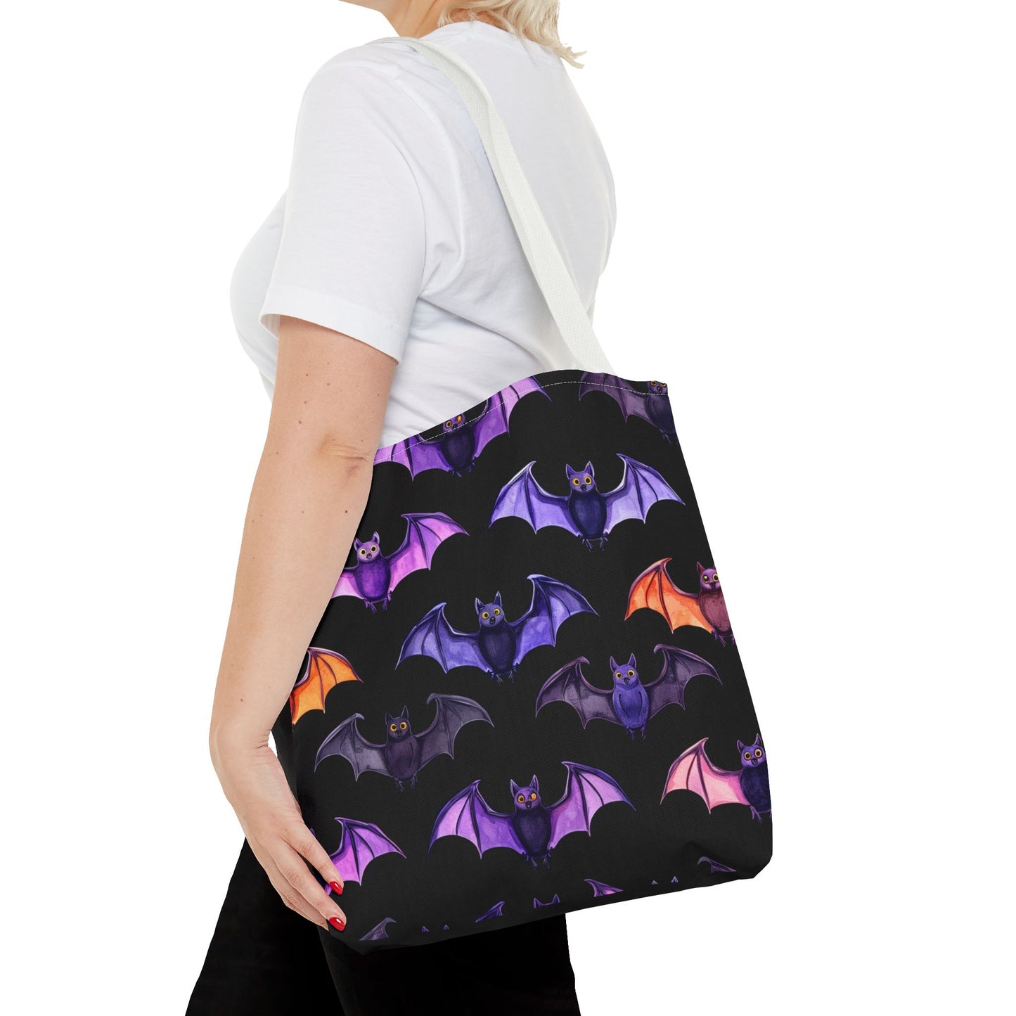 Cute Bat Pattern Tote Bag (AOP)