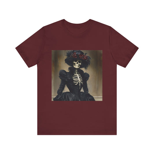 Creepy victorian Skeleton Unisex Jersey Short Sleeve Tee