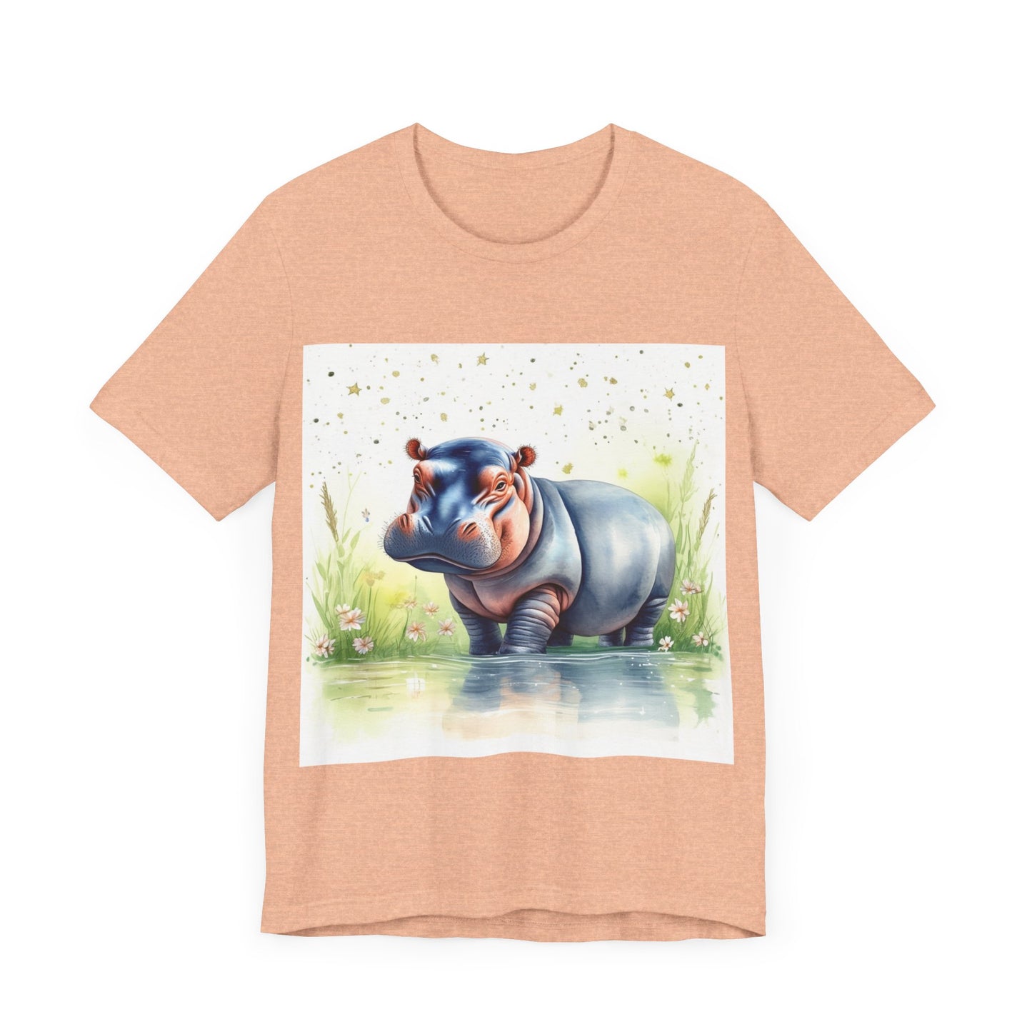 Cute Hippo Unisex Jersey Short Sleeve Tee