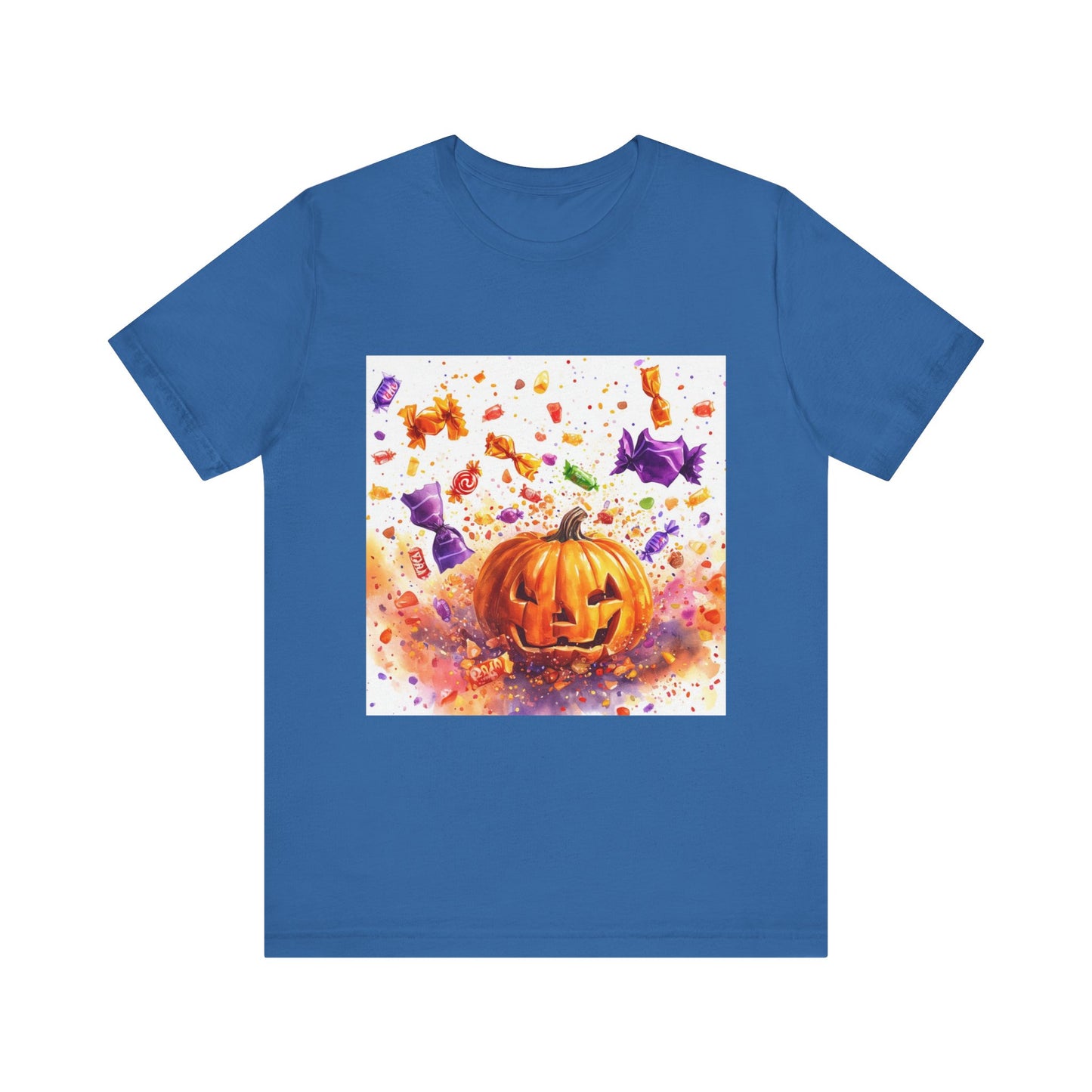 Jack o Lantern Candy Unisex Jersey Short Sleeve Tee