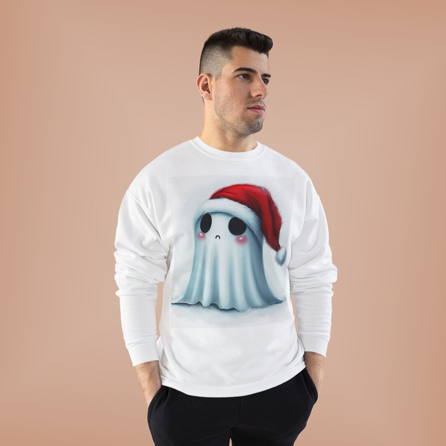 Holiday Ghost Unisex EcoSmart® Crewneck Sweatshirt