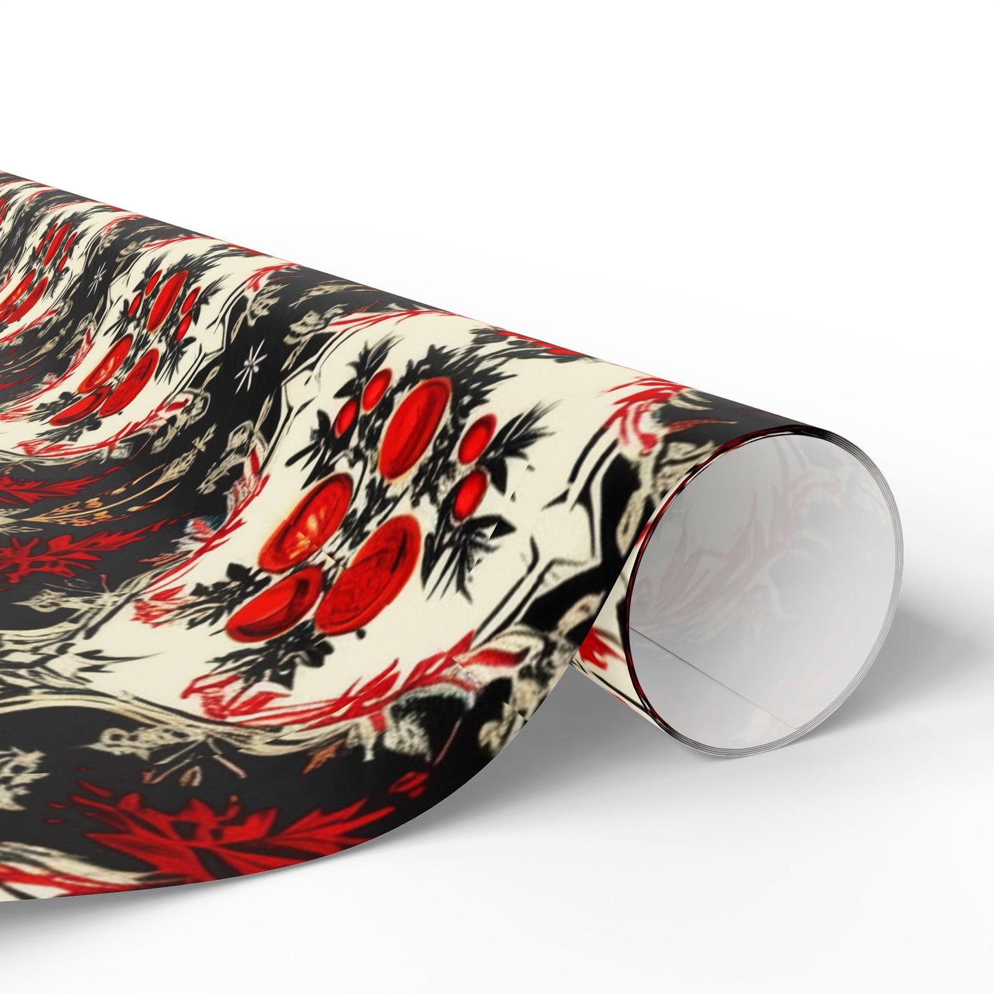 Gothic Poinsettia Pattern Wrapping Papers