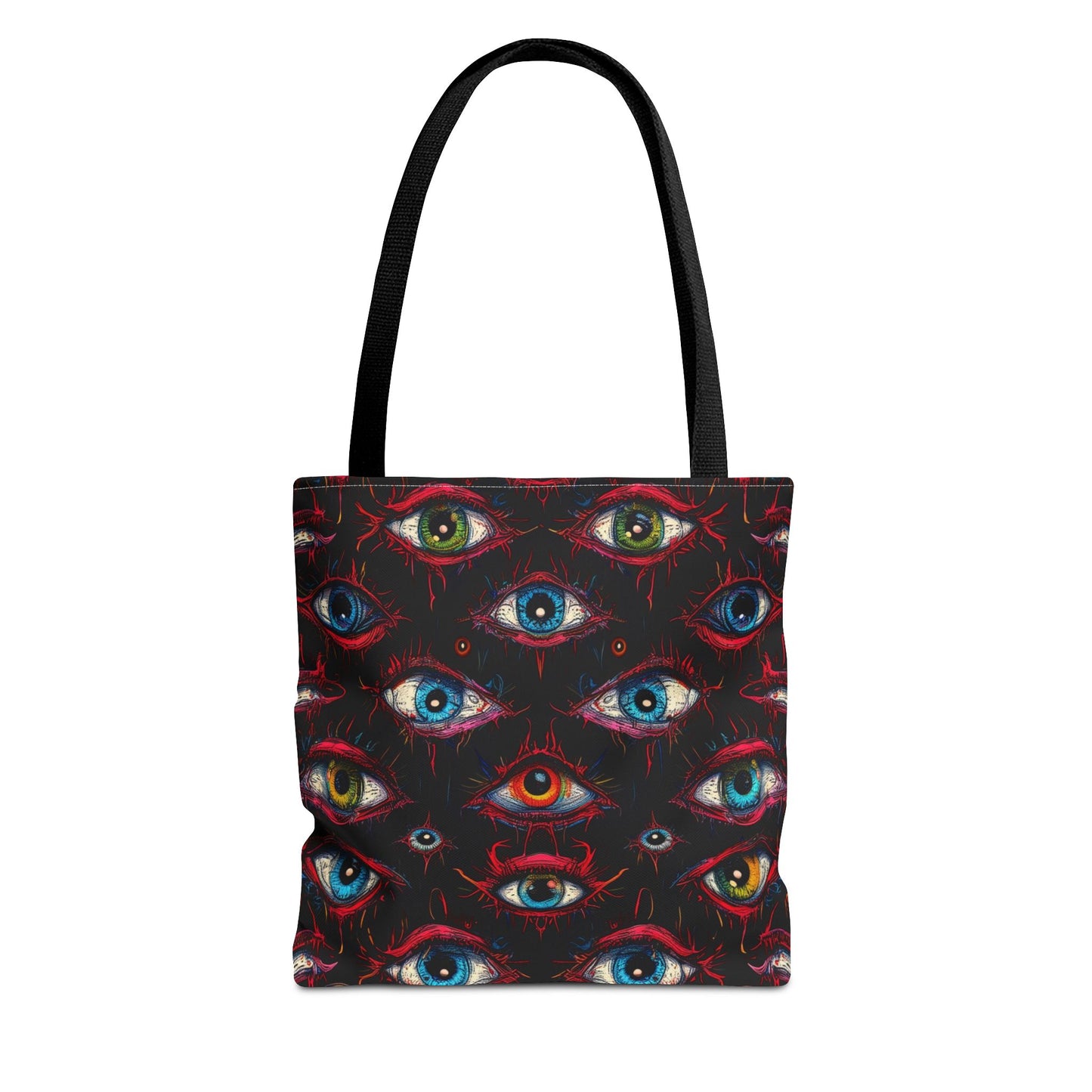 Creepy Eye Pattern Tote Bag (AOP)