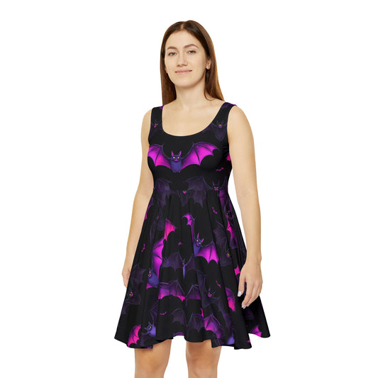 Cute Bats Women's Skater Dress (AOP)