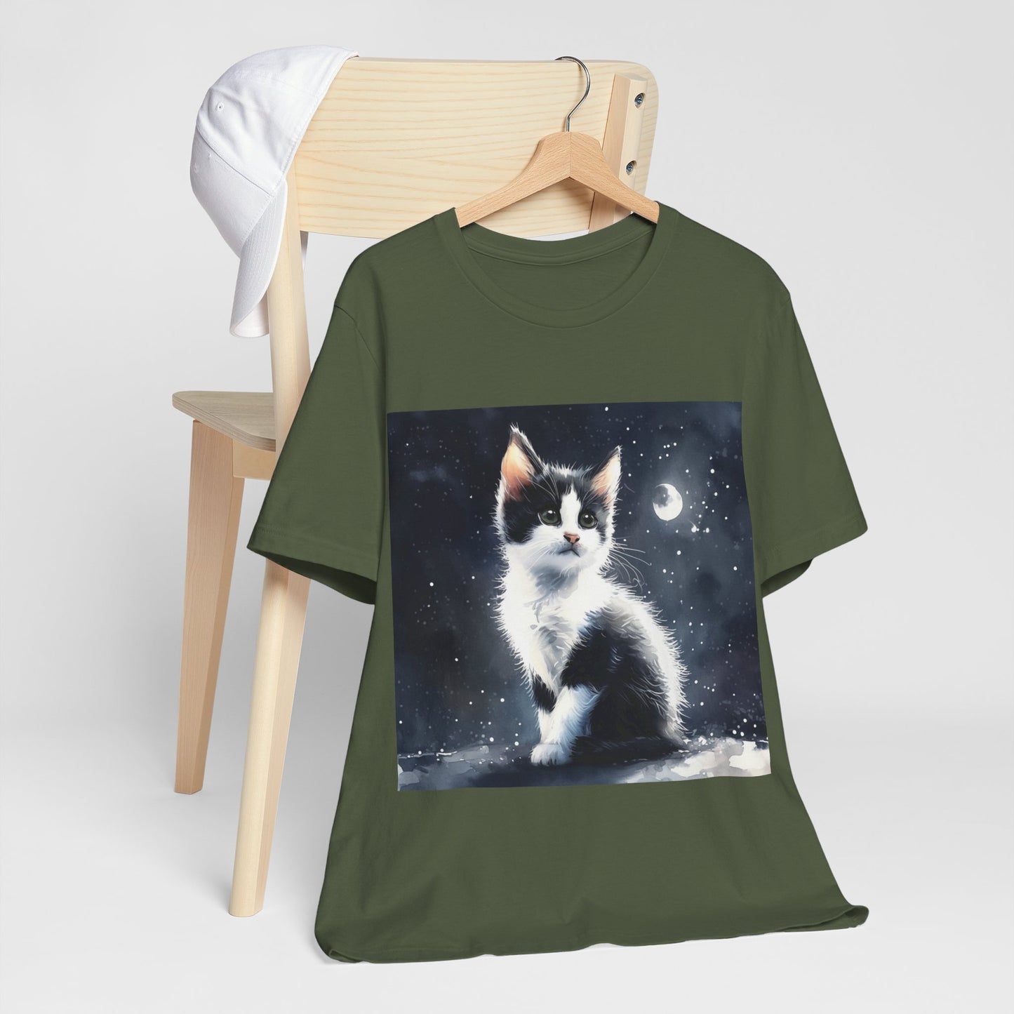 Cute Tuxedo Cat Jersey Short Sleeve Tee