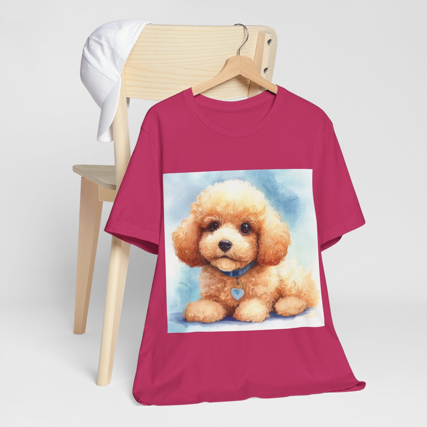 Poodle Puppy Unisex Jersey Short Sleeve Tee