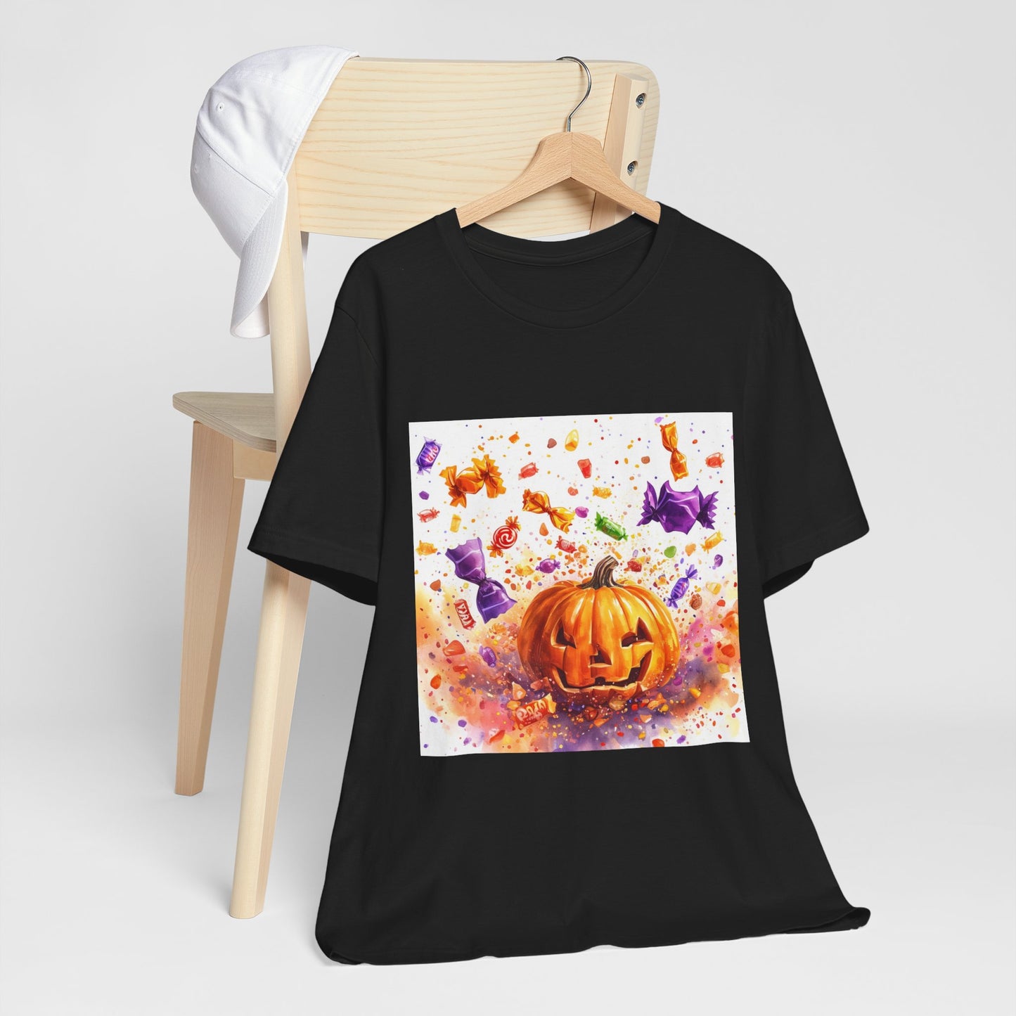 Jack o Lantern Candy Unisex Jersey Short Sleeve Tee