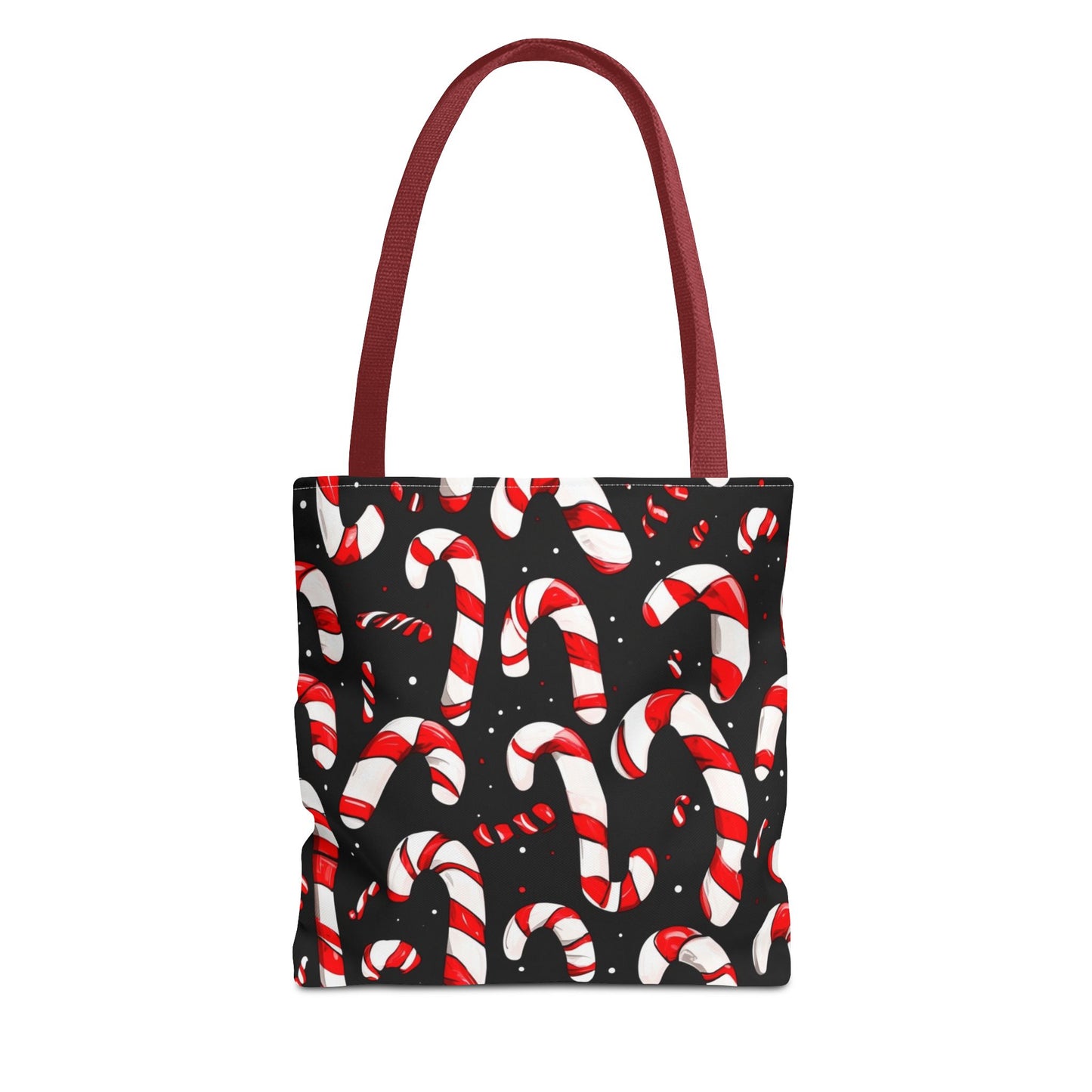 Cartoon Candy Canes Tote Bag (AOP)