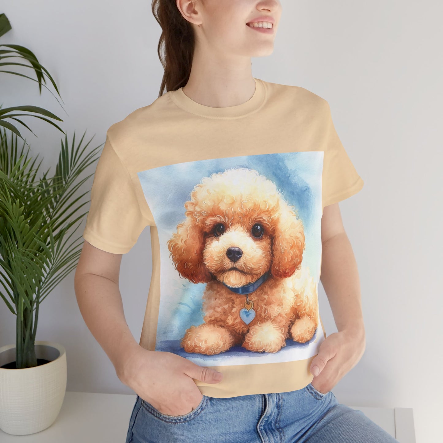 Poodle Puppy Unisex Jersey Short Sleeve Tee