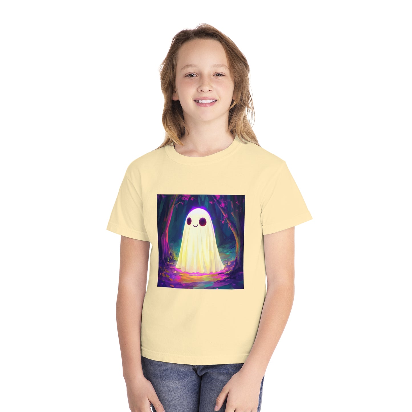 Cute Neon Ghost Youth Midweight Tee