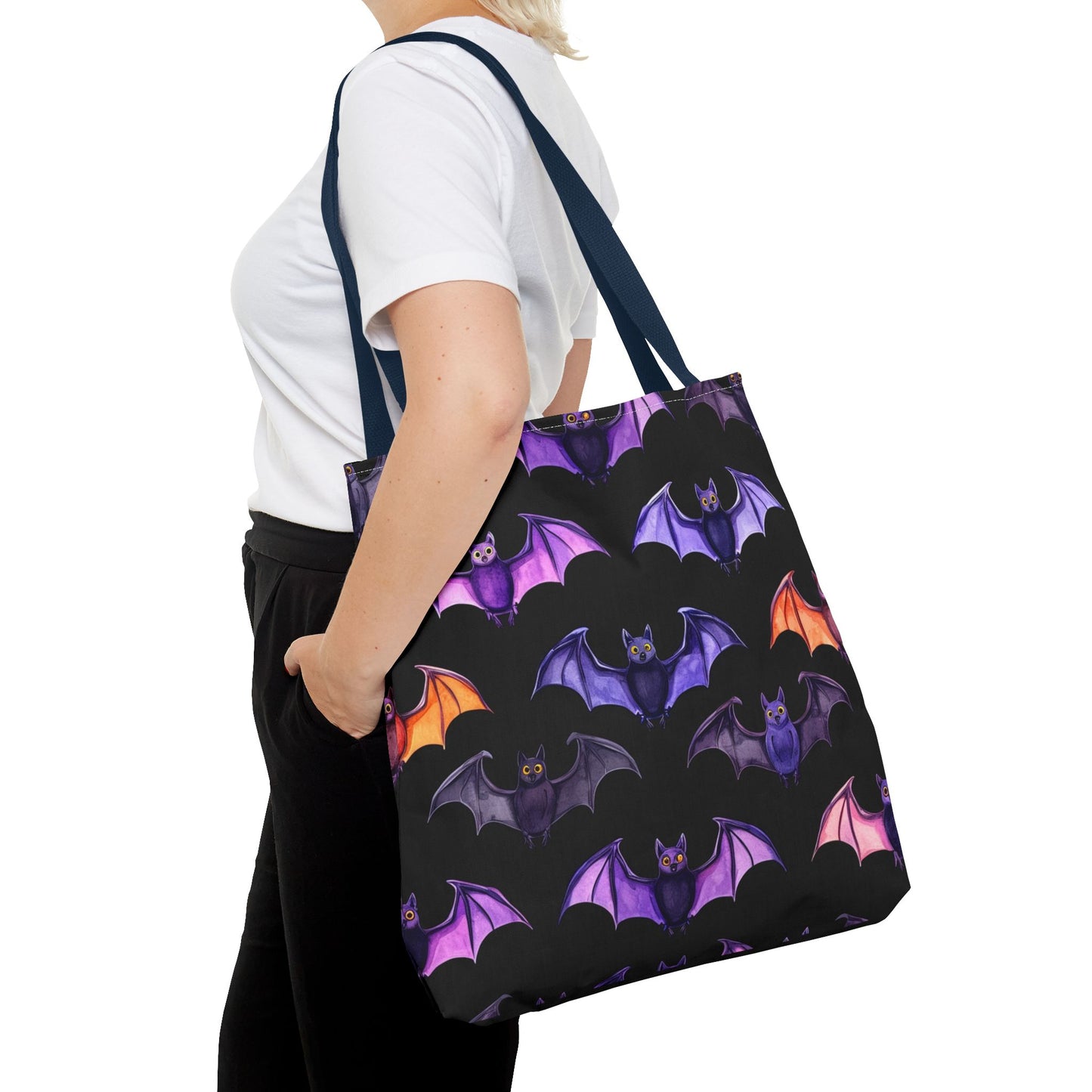 Cute Bat Pattern Tote Bag (AOP)