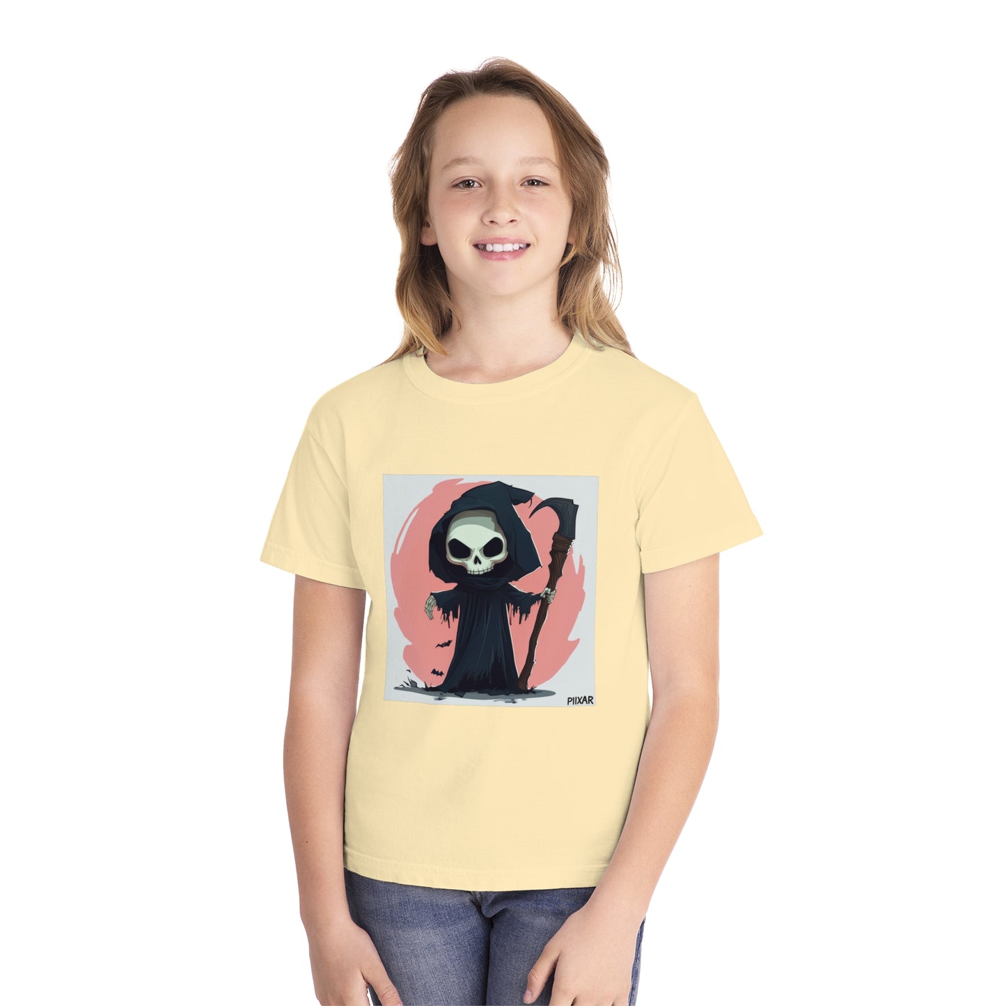 Cute Pink Grim Reaper Youth Midweight Tee