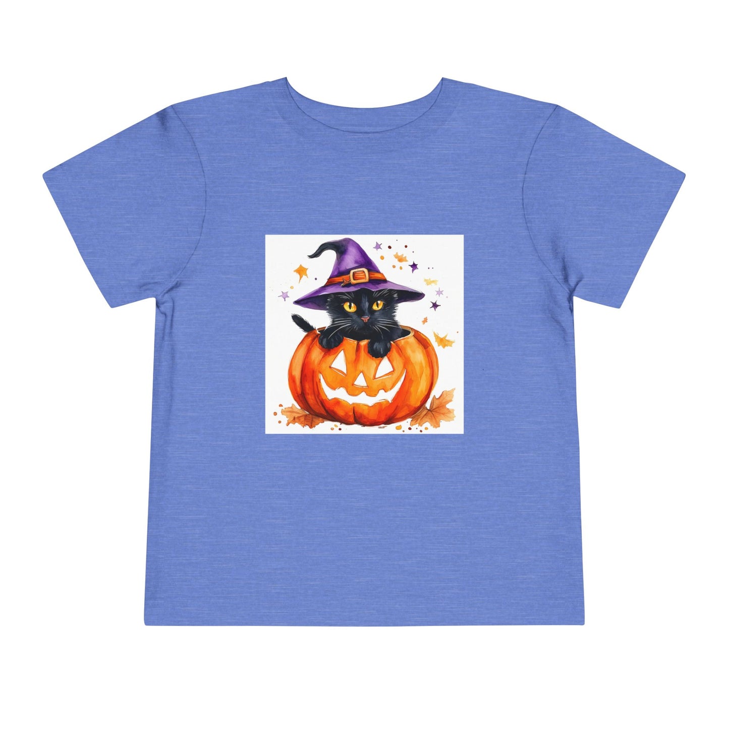 Cute Halloween Cat Toddler Short Sleeve Tee