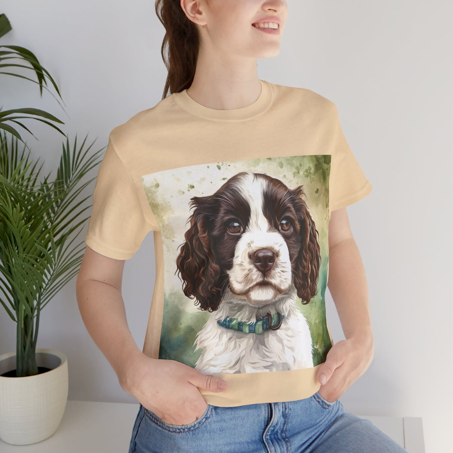 Springer Spaniel Unisex Jersey Short Sleeve Tee