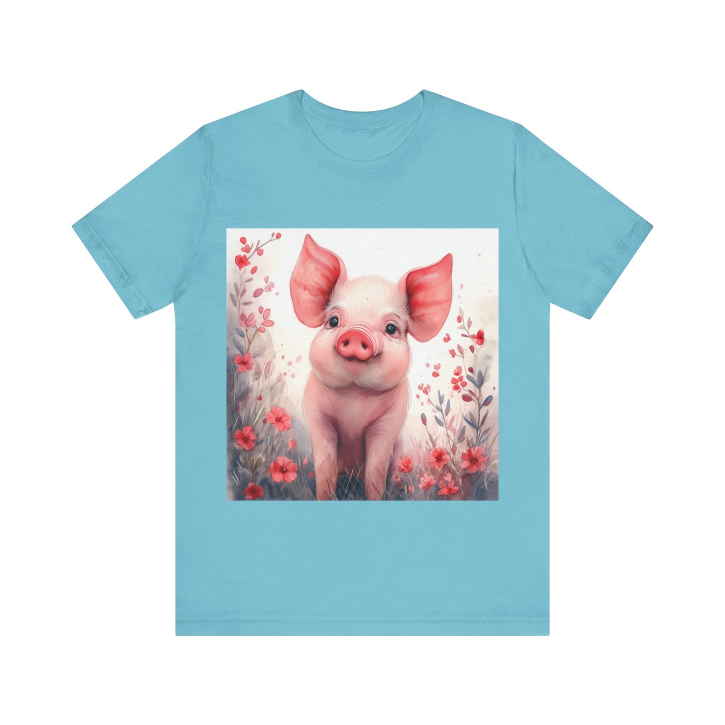 Cute Piglet Unisex Jersey Short Sleeve Tee